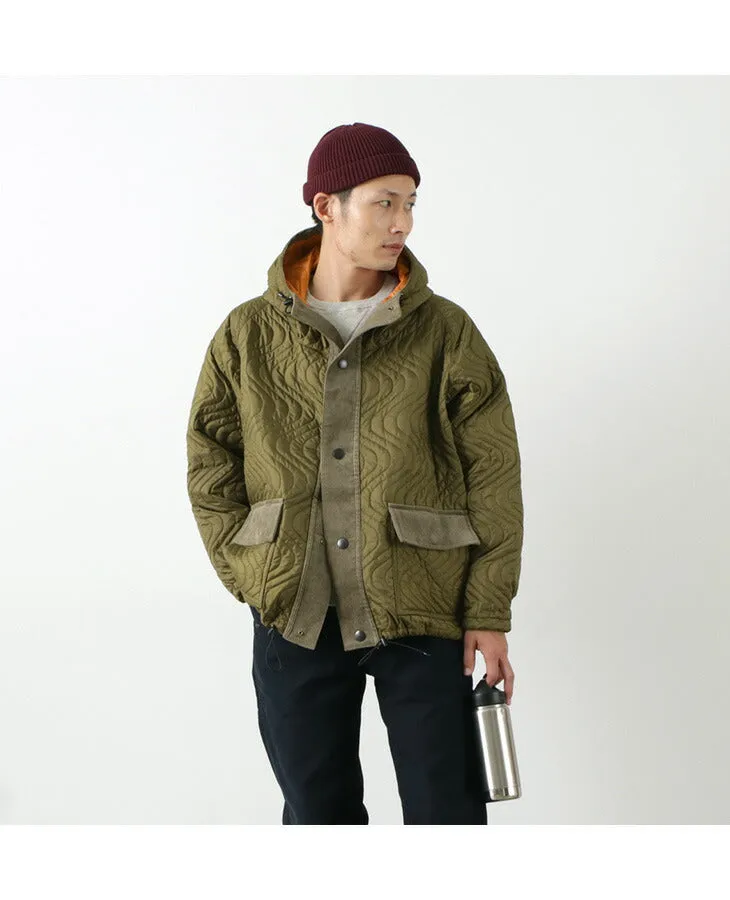 【50％OFF】MELPLE（メイプル） ウェイブス キルテッド フィッシングパーカー / アウター / メンズ / 日本製 / WAVES QUILTED FISHING PARKA【セール】