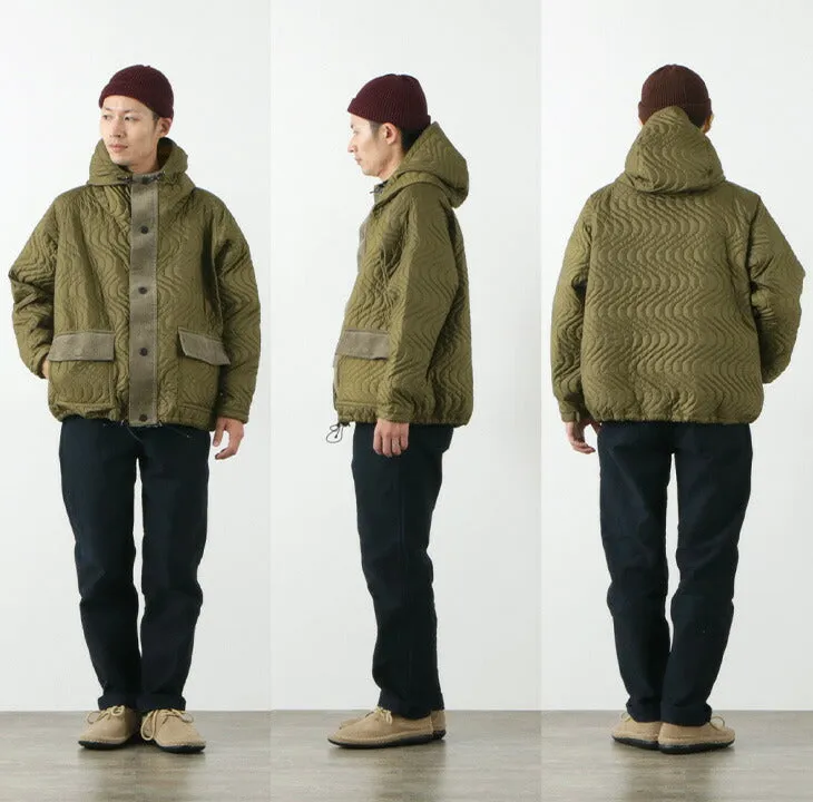 【50％OFF】MELPLE（メイプル） ウェイブス キルテッド フィッシングパーカー / アウター / メンズ / 日本製 / WAVES QUILTED FISHING PARKA【セール】