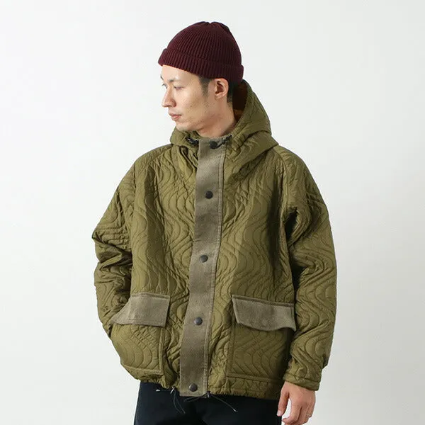 【50％OFF】MELPLE（メイプル） ウェイブス キルテッド フィッシングパーカー / アウター / メンズ / 日本製 / WAVES QUILTED FISHING PARKA【セール】