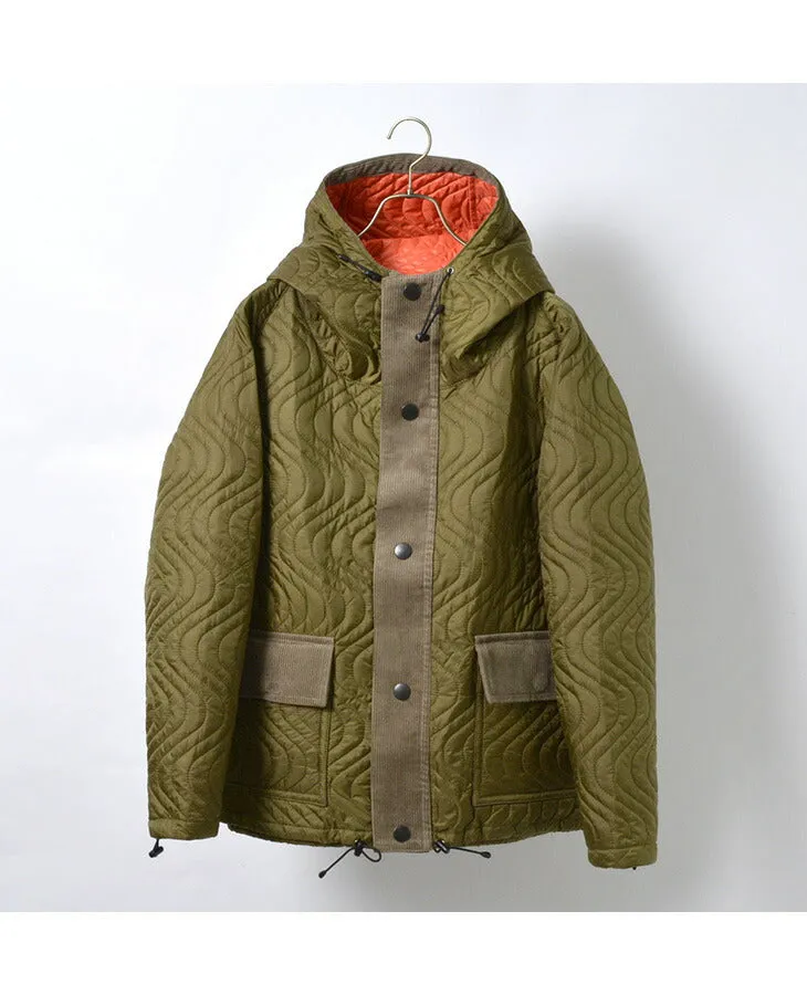 【50％OFF】MELPLE（メイプル） ウェイブス キルテッド フィッシングパーカー / アウター / メンズ / 日本製 / WAVES QUILTED FISHING PARKA【セール】