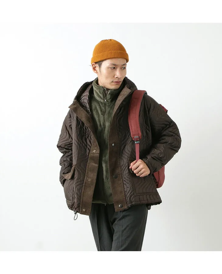 【50％OFF】MELPLE（メイプル） ウェイブス キルテッド フィッシングパーカー / アウター / メンズ / 日本製 / WAVES QUILTED FISHING PARKA【セール】