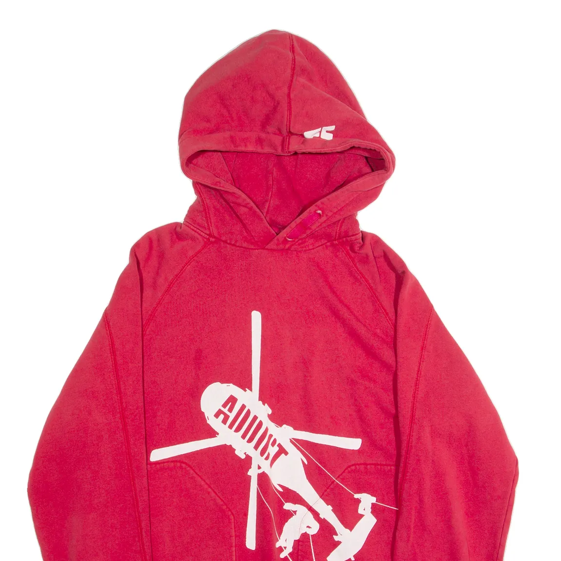 ADDICT Mens Red Hoodie M