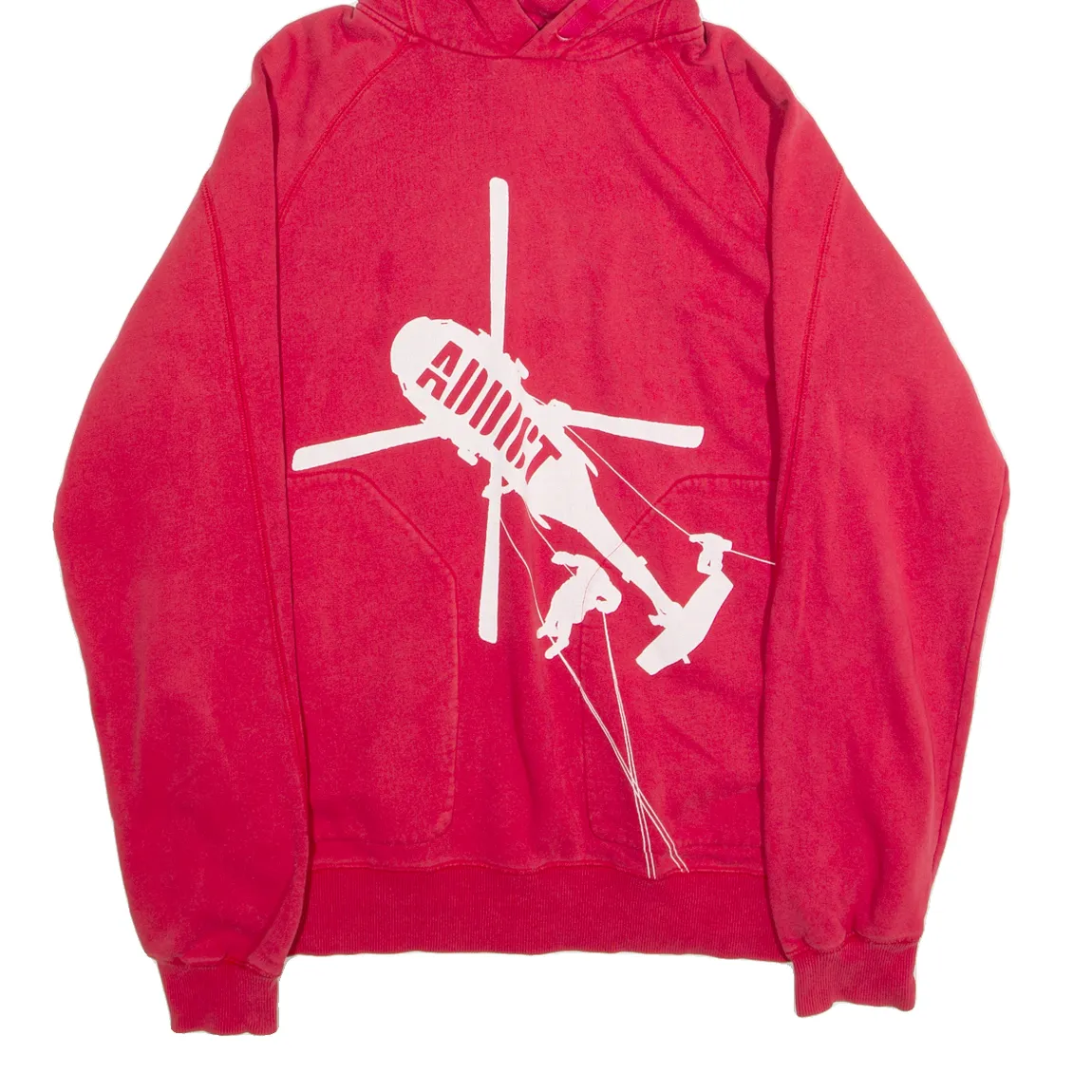 ADDICT Mens Red Hoodie M