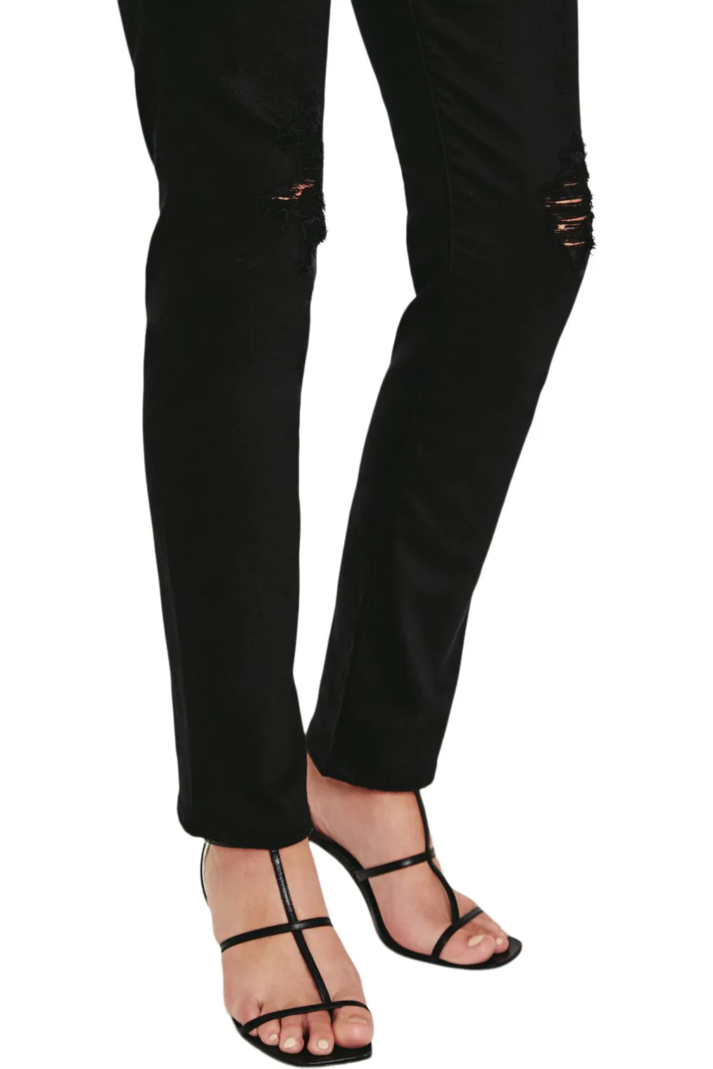 AG Alexxis Slim Straight Denim in Blackboard