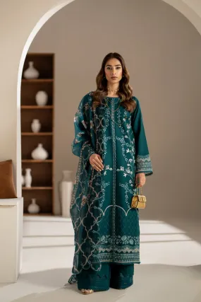 Aghaaz by Azzal Embroidered Lawn Unstitched 3Pc Suit - Mehr