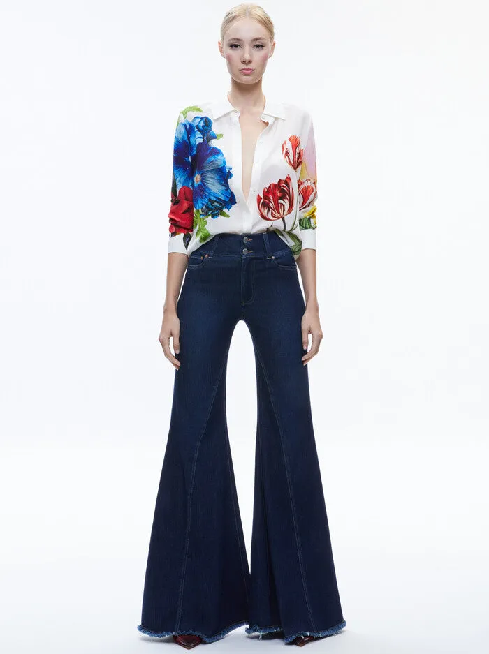 Alice + Olivia - Willa Placket Top - Le Plantes