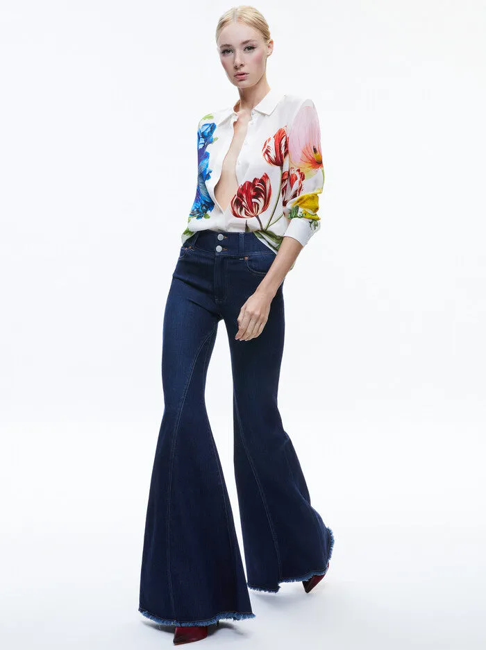 Alice + Olivia - Willa Placket Top - Le Plantes