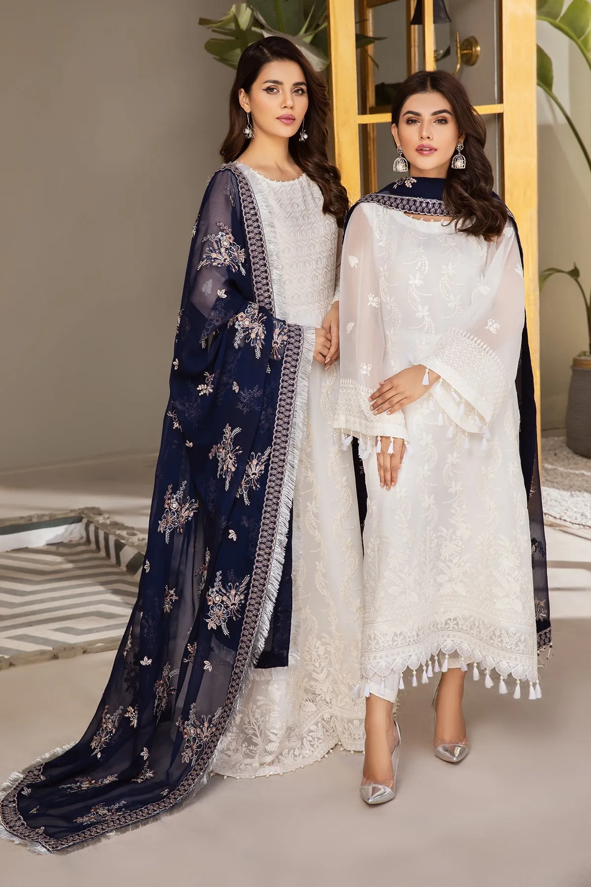 Alizeh Fashion Mahyar Embroidered Festive Chiffon 3PCS Suit D-03 Pareesa