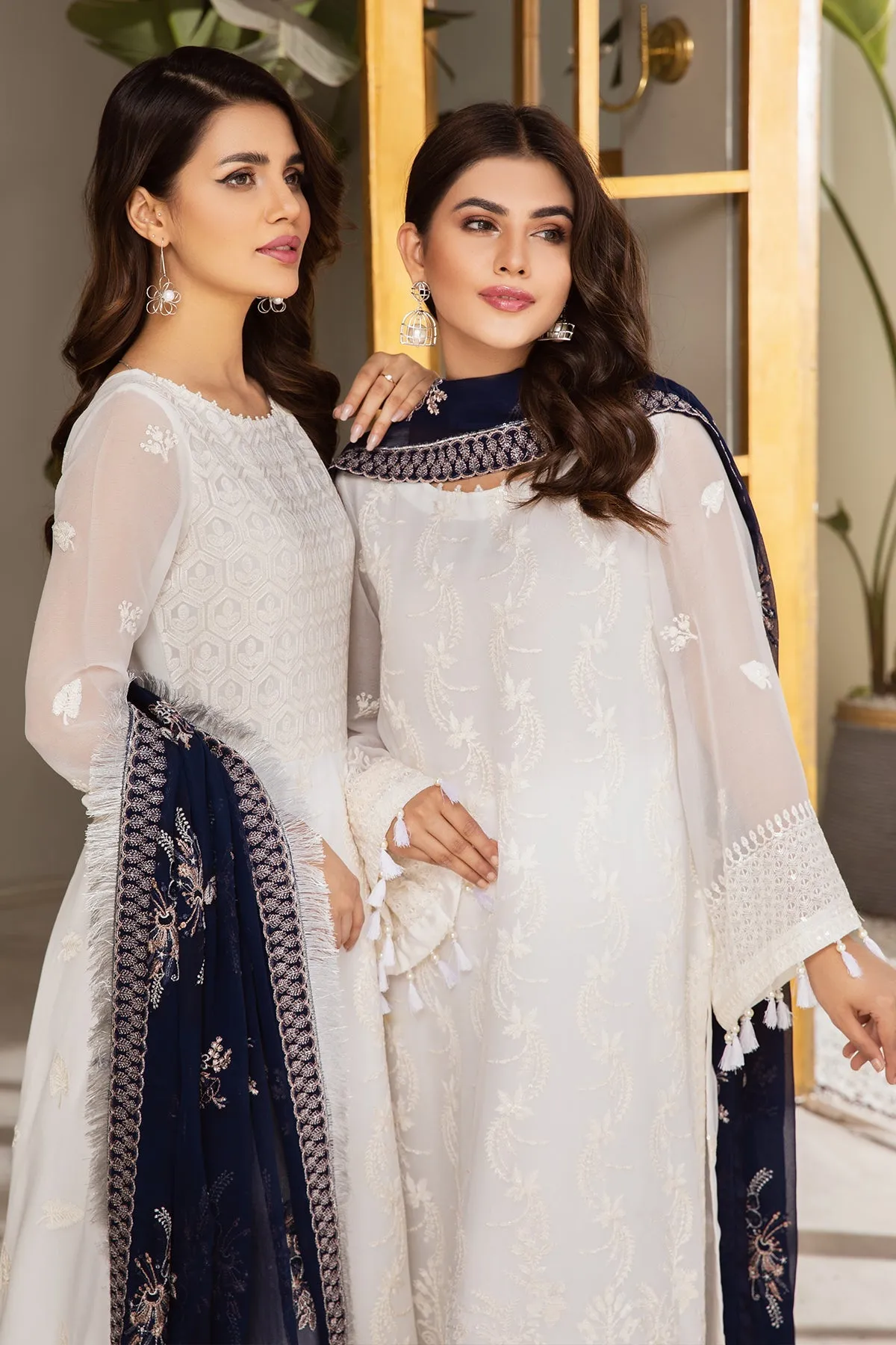 Alizeh Fashion Mahyar Embroidered Festive Chiffon 3PCS Suit D-03 Pareesa