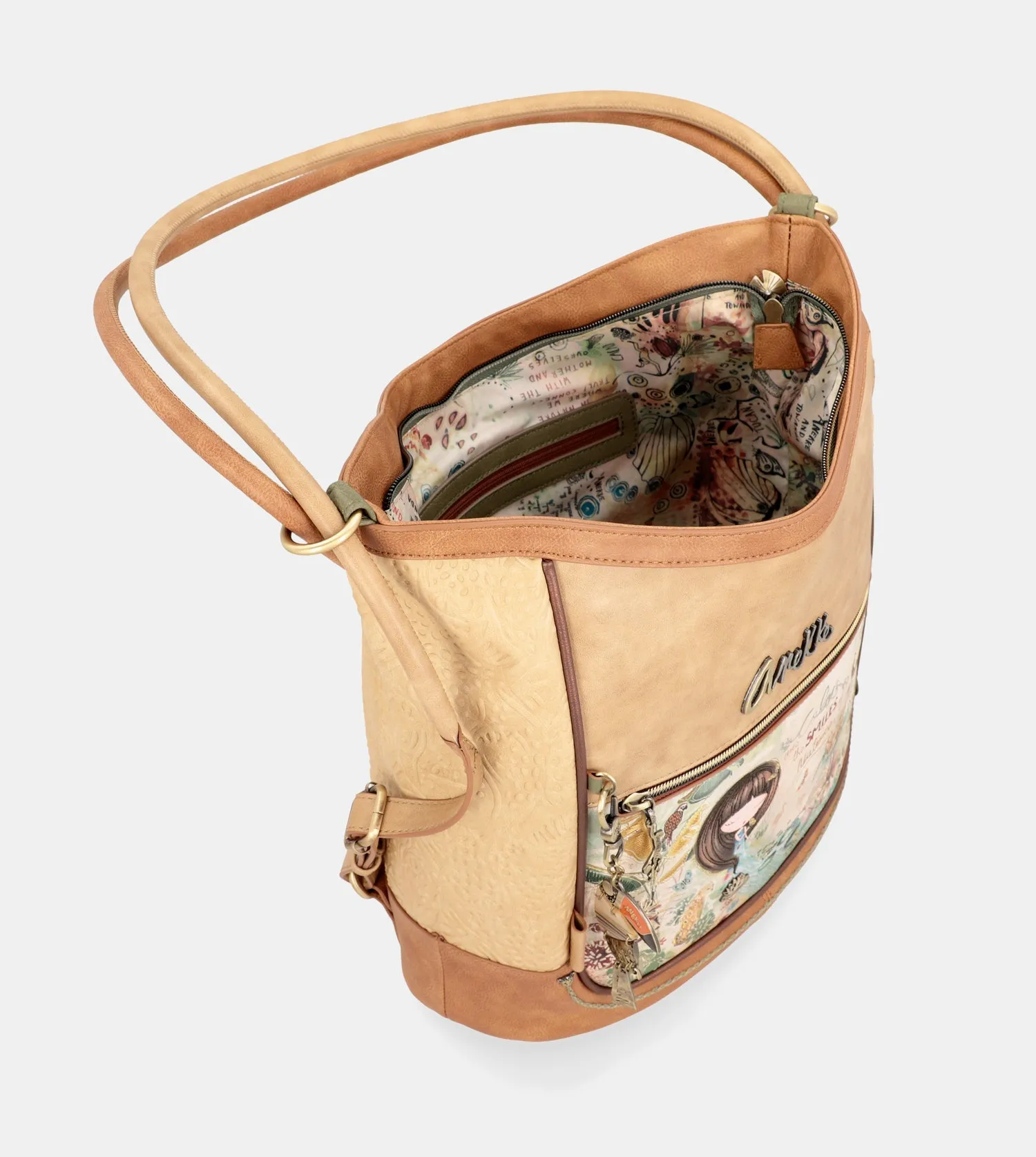 Amazonia convertible crossbody bag with backpack