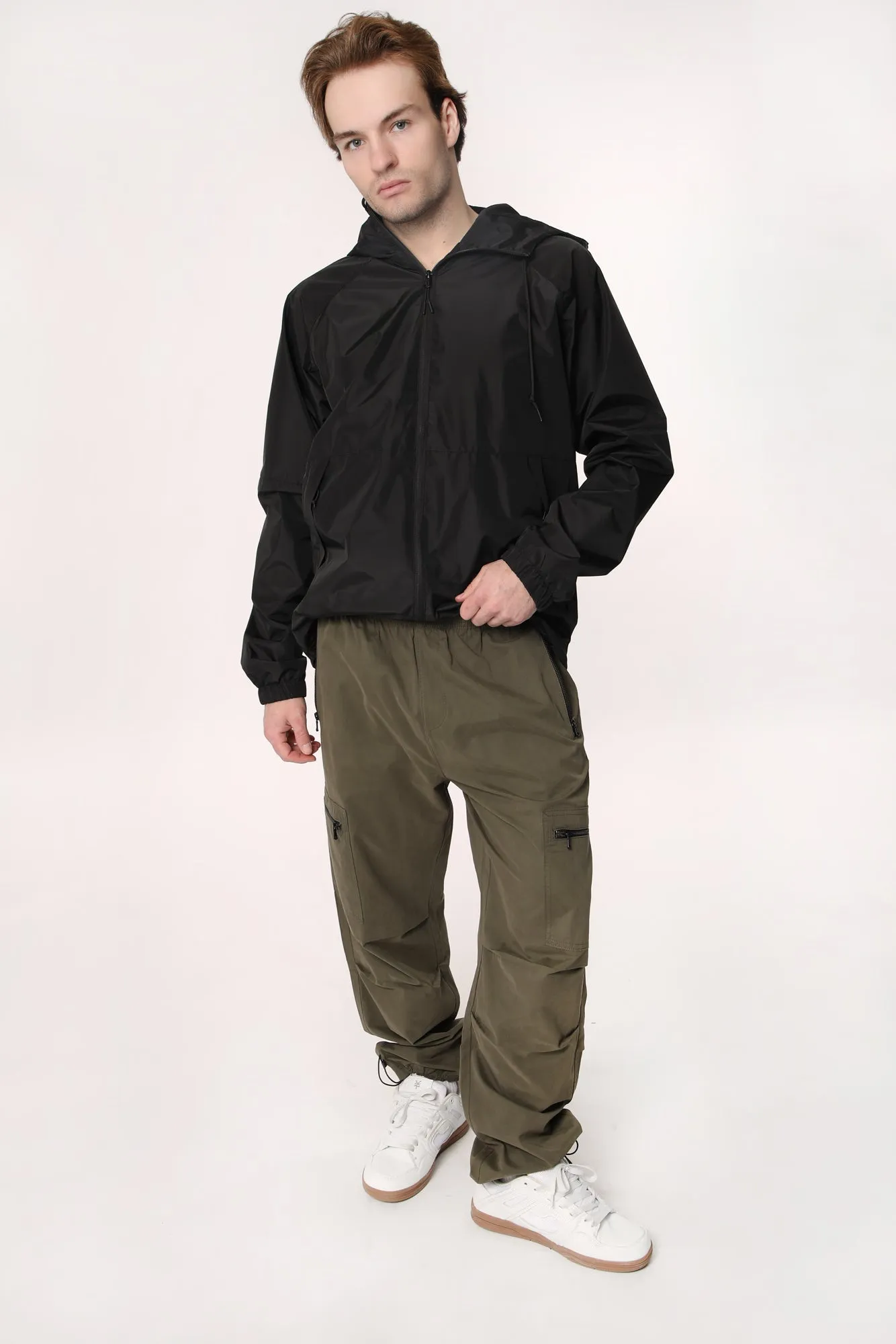 Amnesia Mens Micro Parachute Cargo Jogger