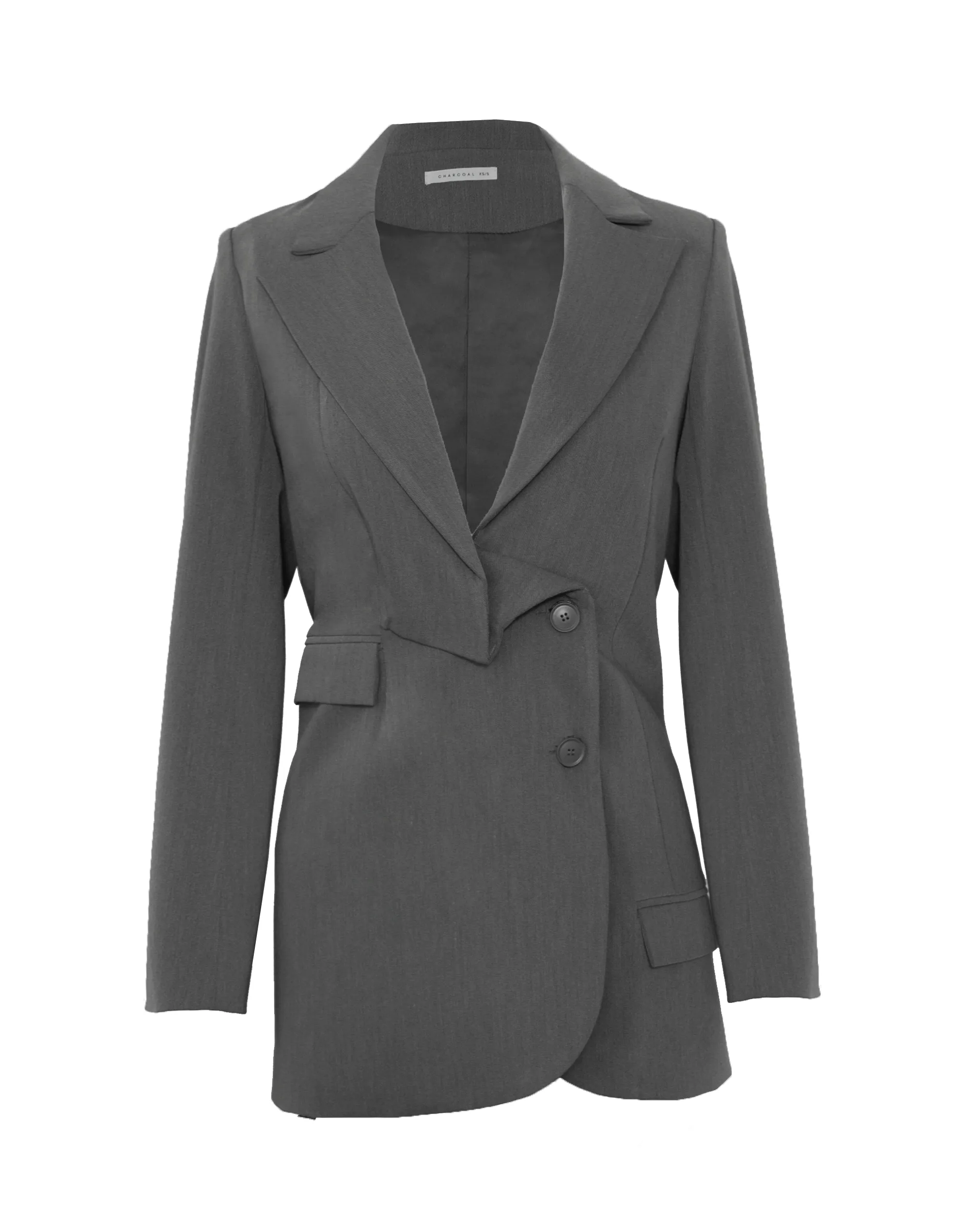 Austen Blazer Dress (Dark Grey)