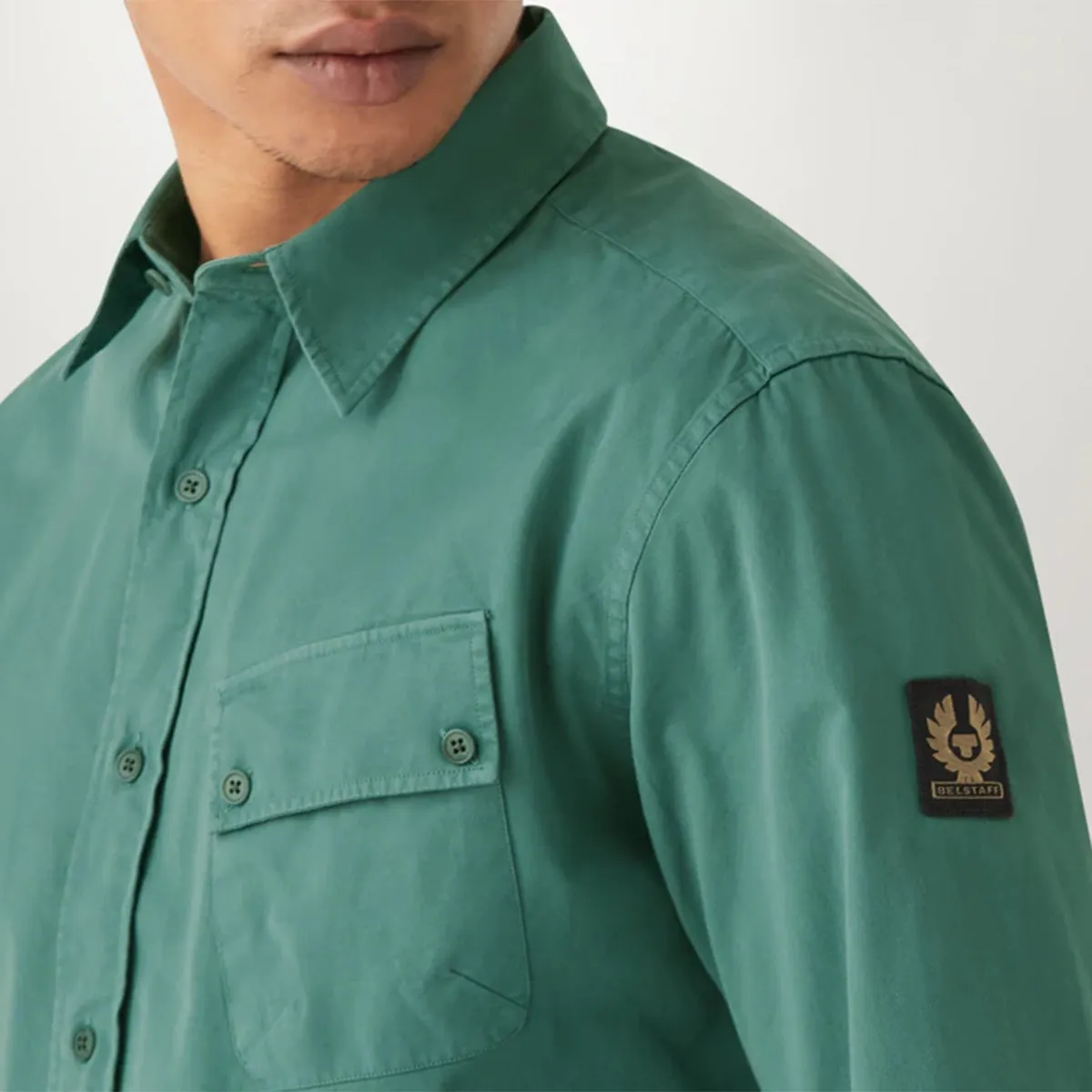 Belstaff - Pitch Shirt in Faded Teal