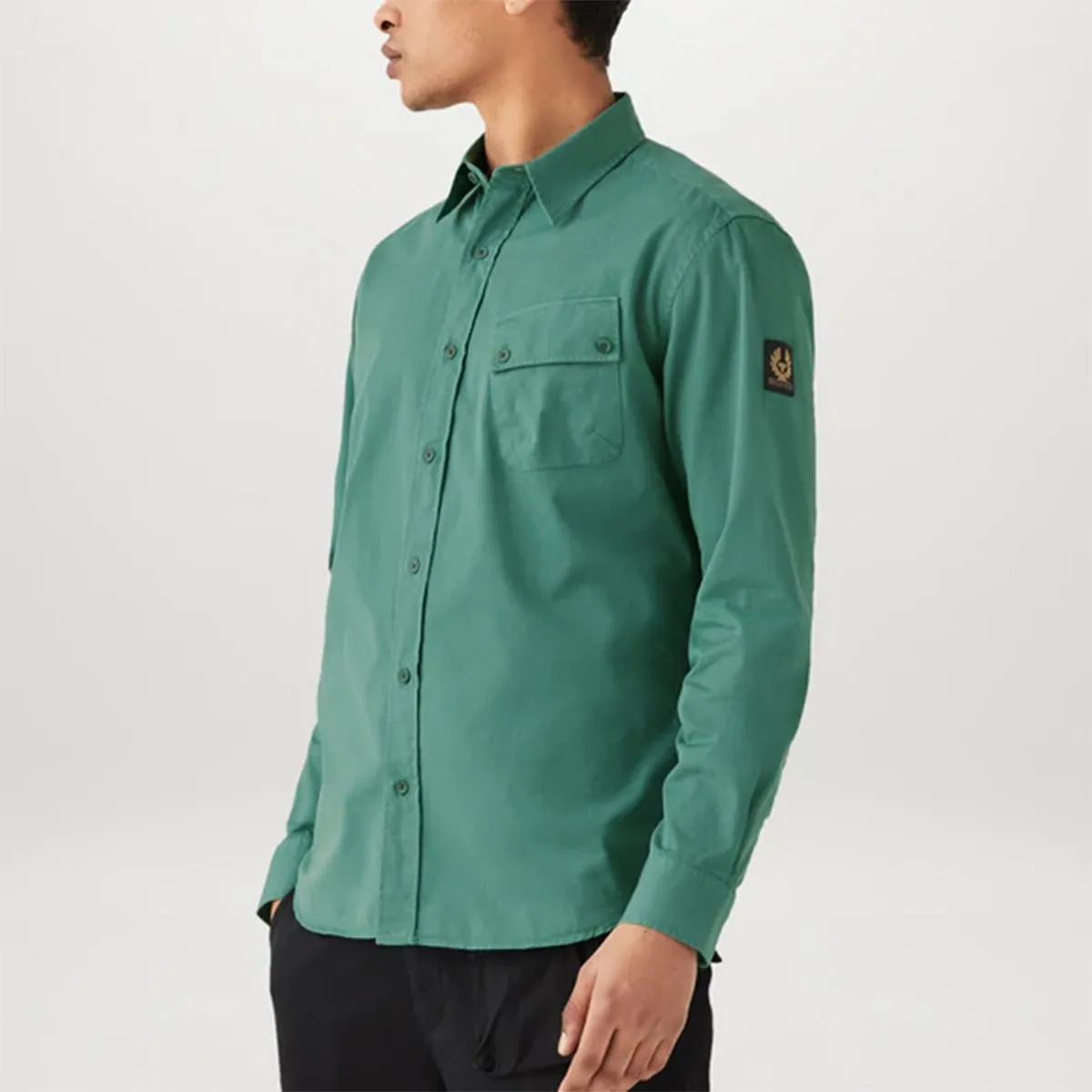 Belstaff - Pitch Shirt in Faded Teal