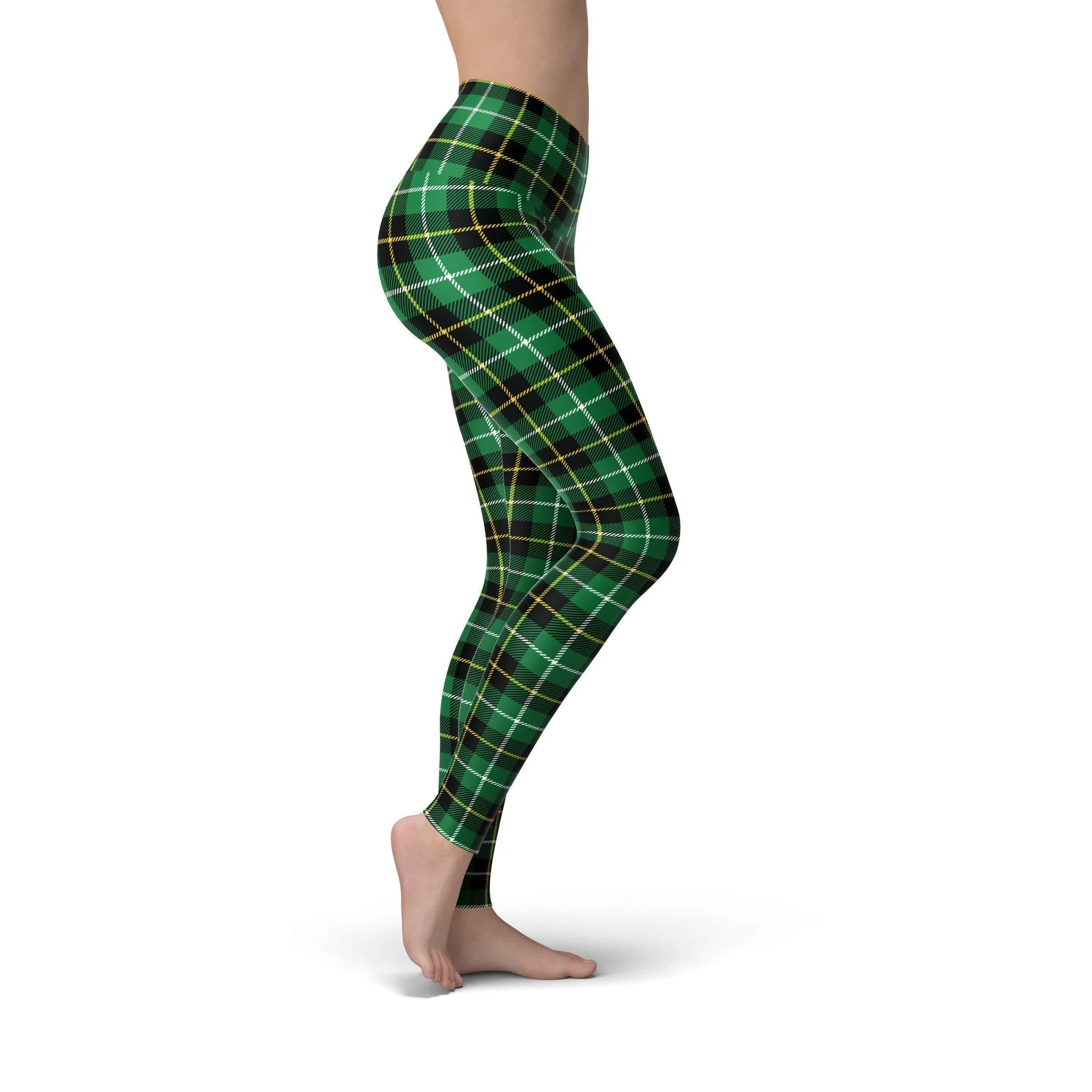 Beverly Green Plaid Leggings