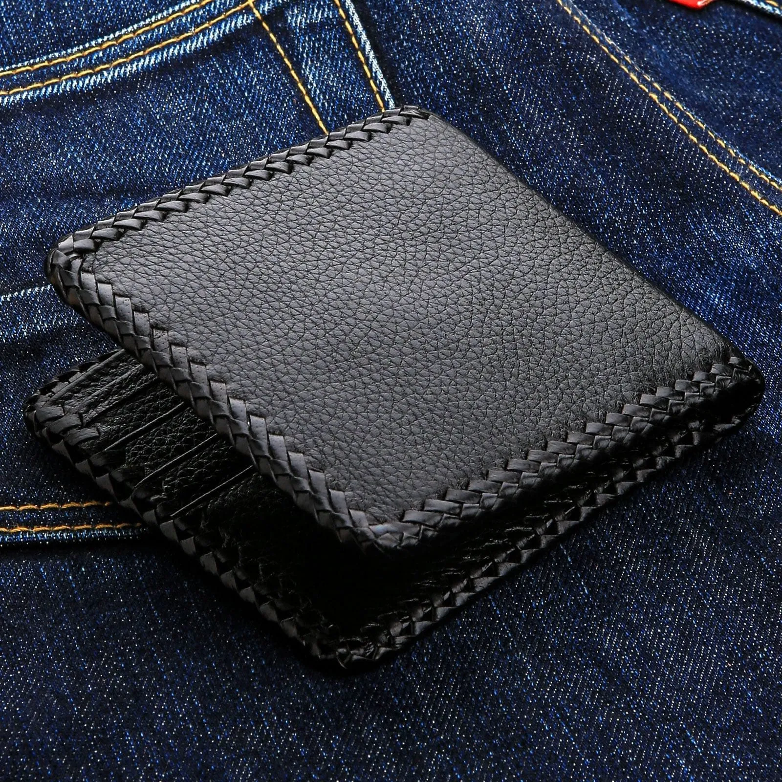 Black Scorpion Stingray Leather Biker Chain Wallet