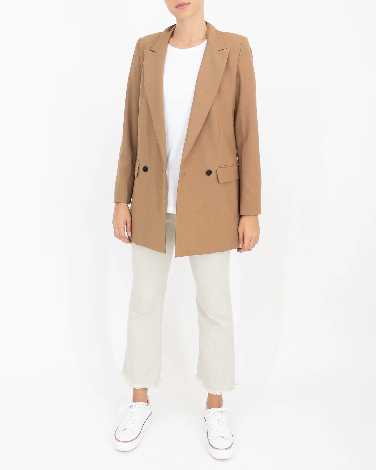 Blazer cammello in lana