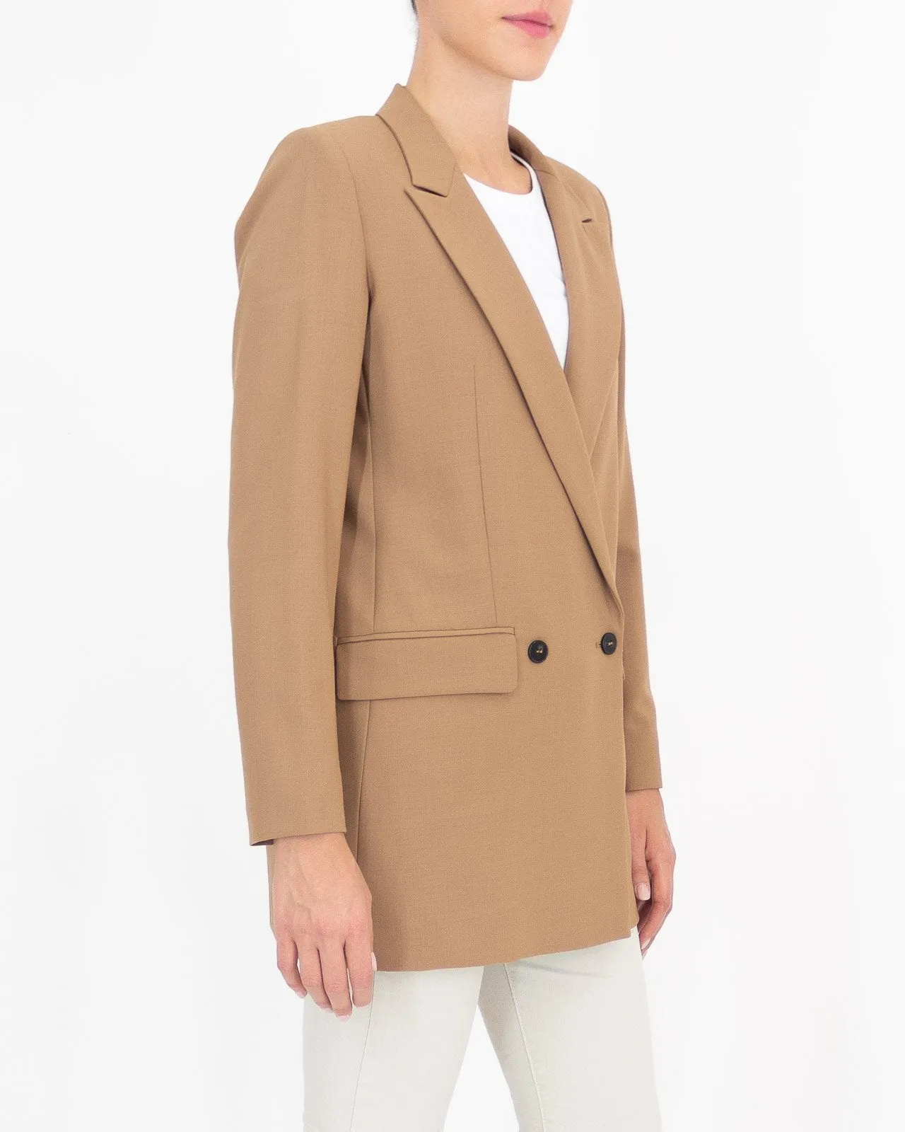 Blazer cammello in lana