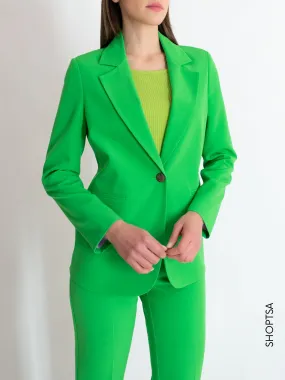 Blazer monopetto verde mela