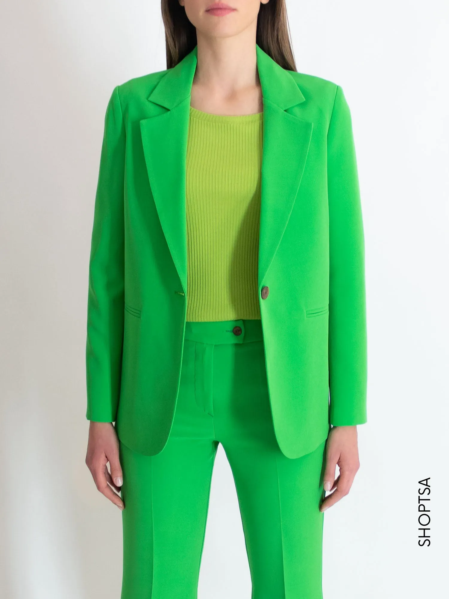 Blazer monopetto verde mela