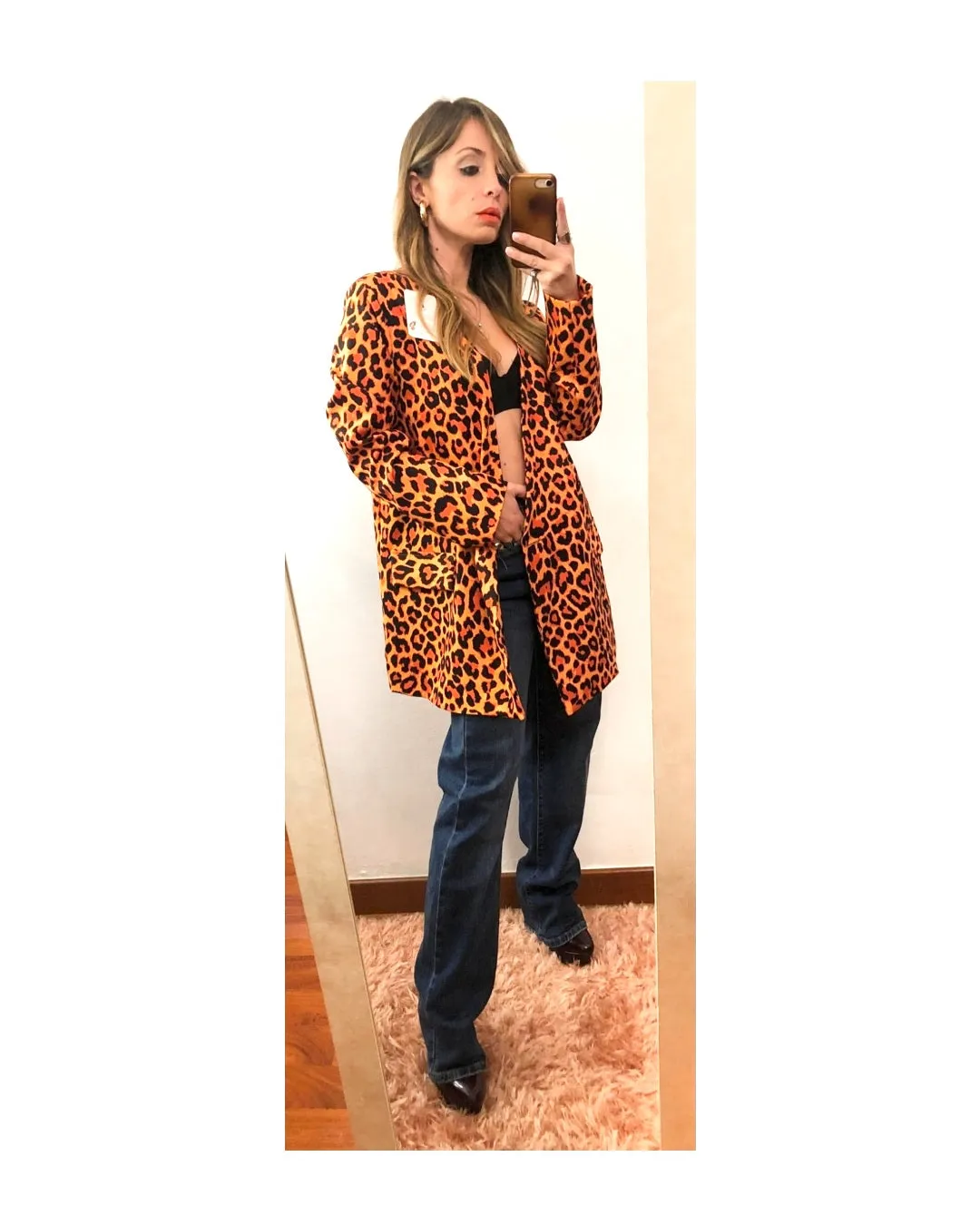 Blazer 'Square' animalier: ARANCIO!