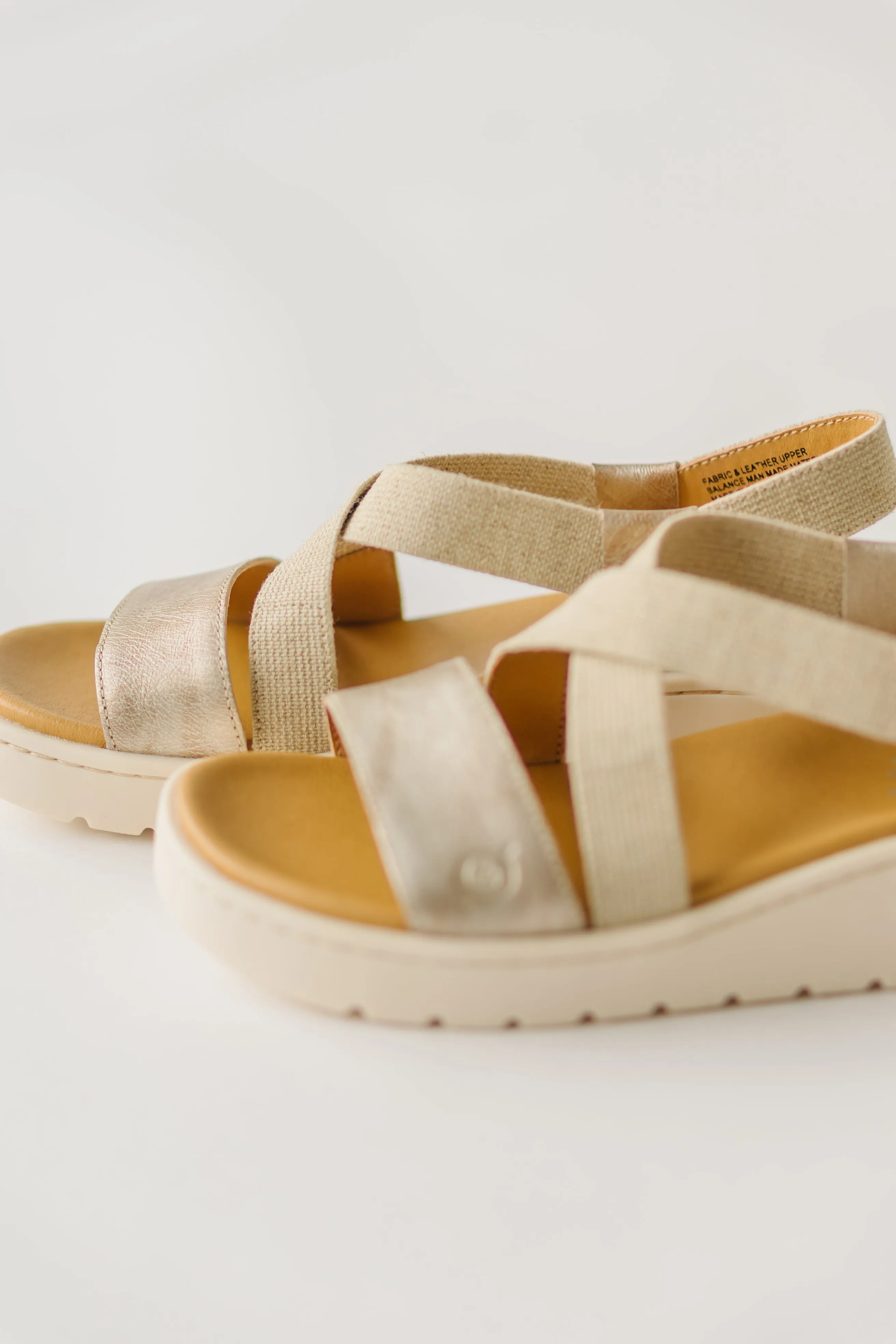 Born: Kasady Sandal in Light Gold Metallic