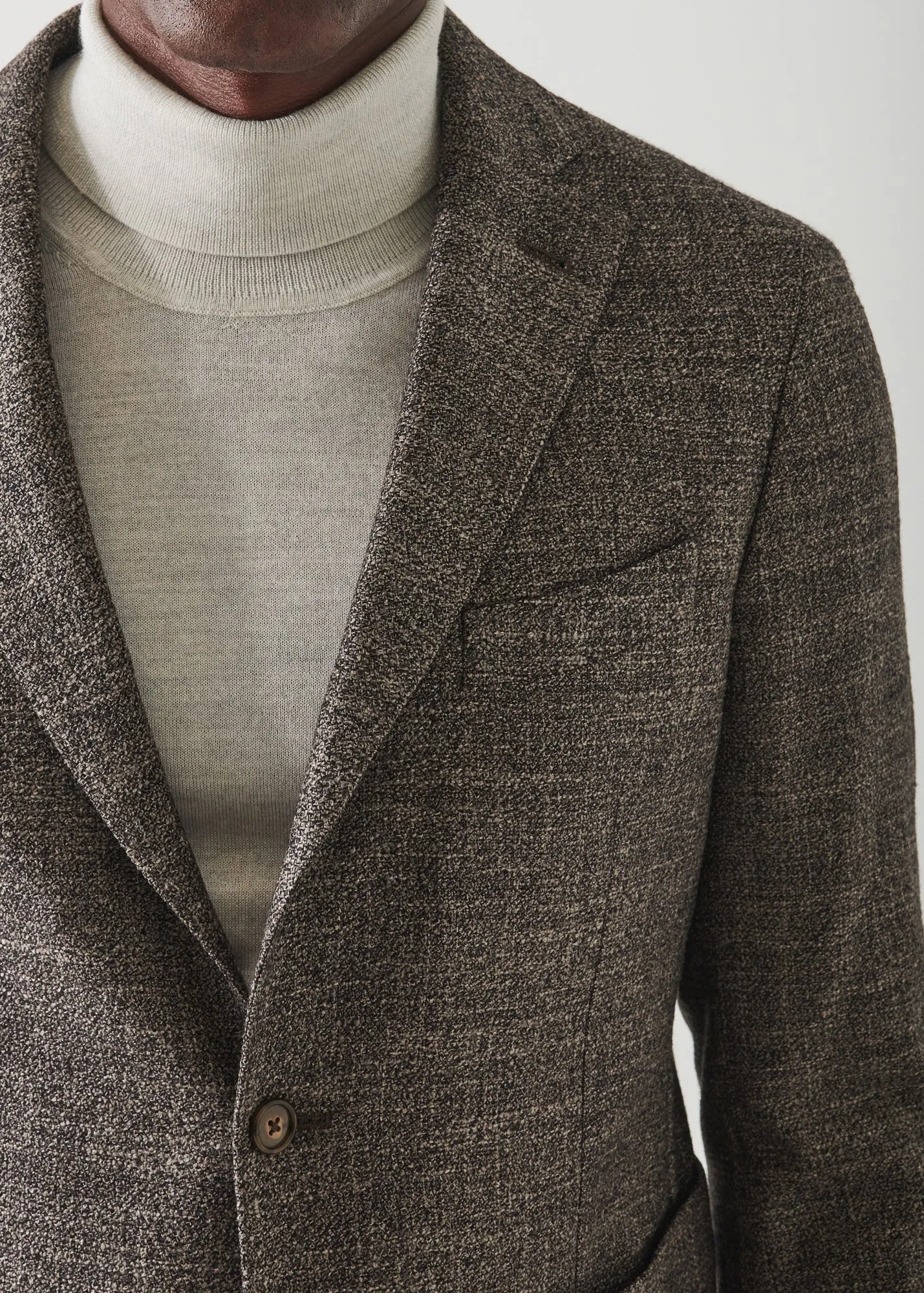 BOUCLE TWO-BUTTON BLAZER