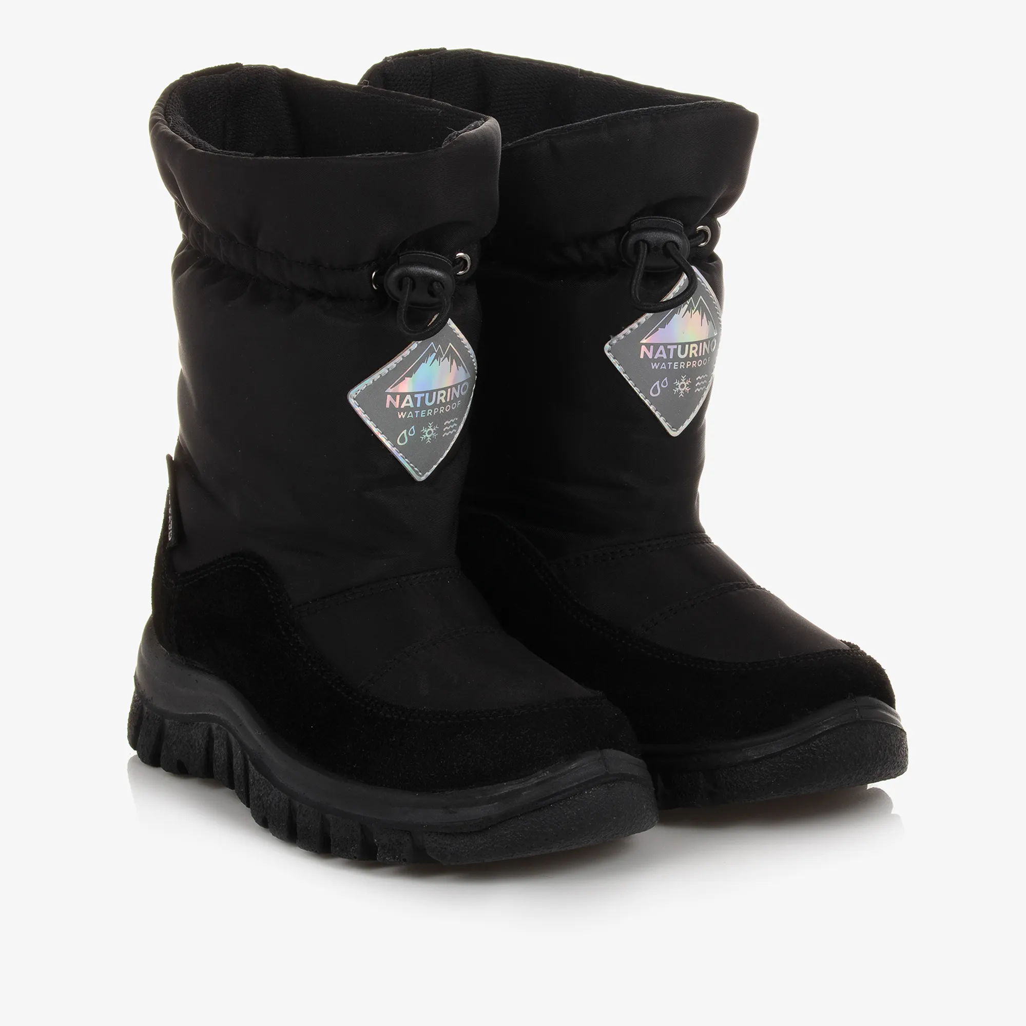 Boys Black Snow Boots