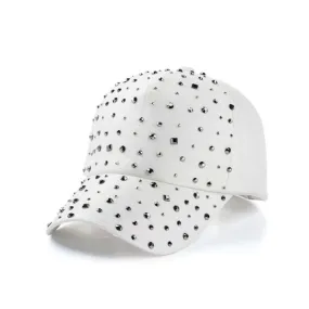 Bray Crystal Hat in White