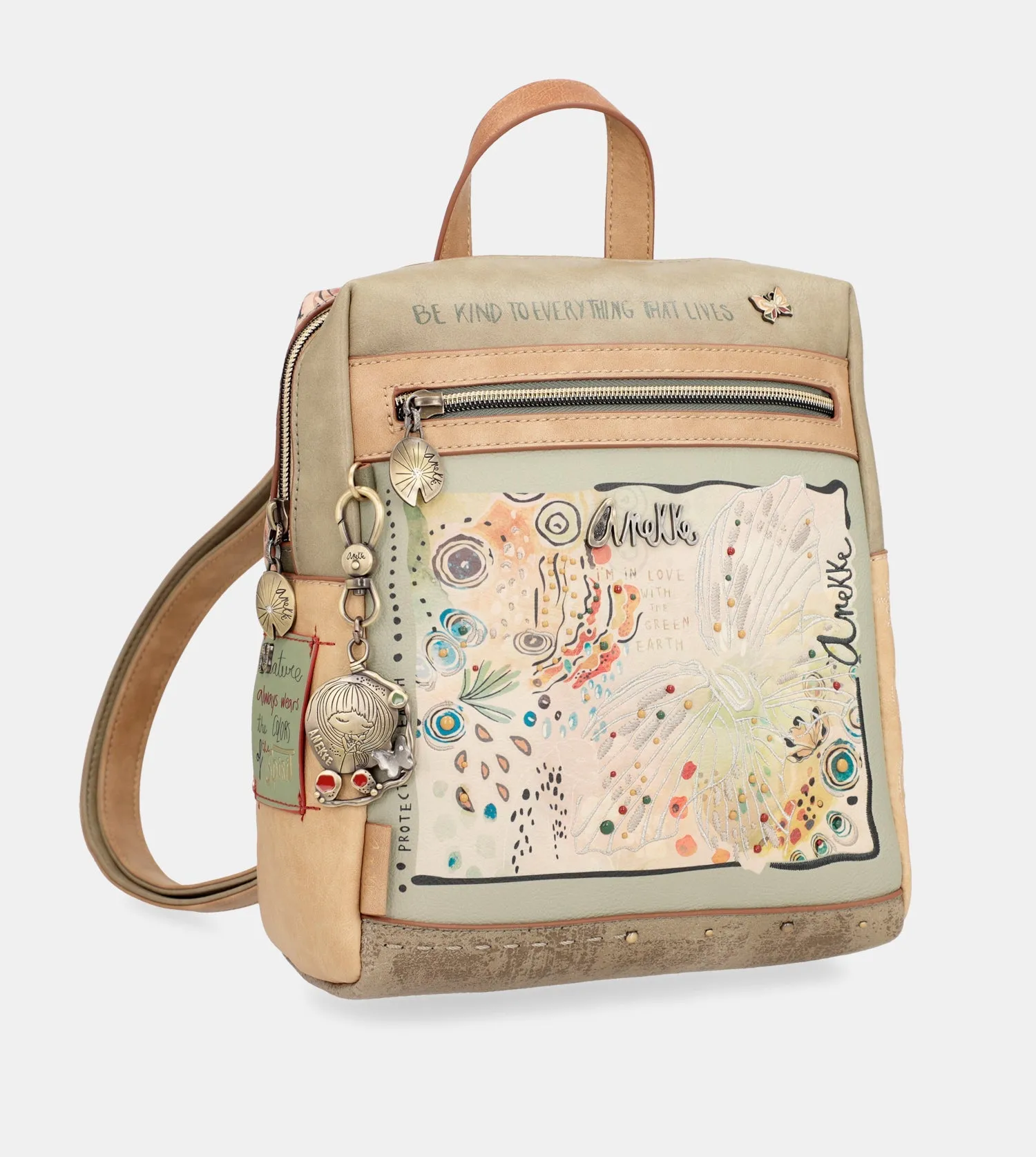 Butterfly printed backpack