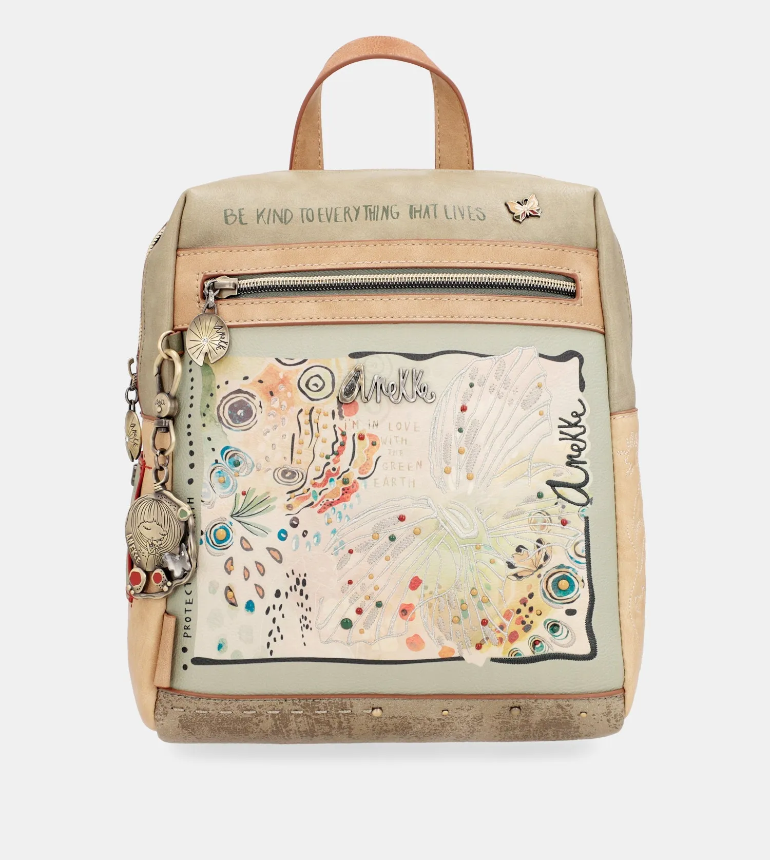 Butterfly printed backpack