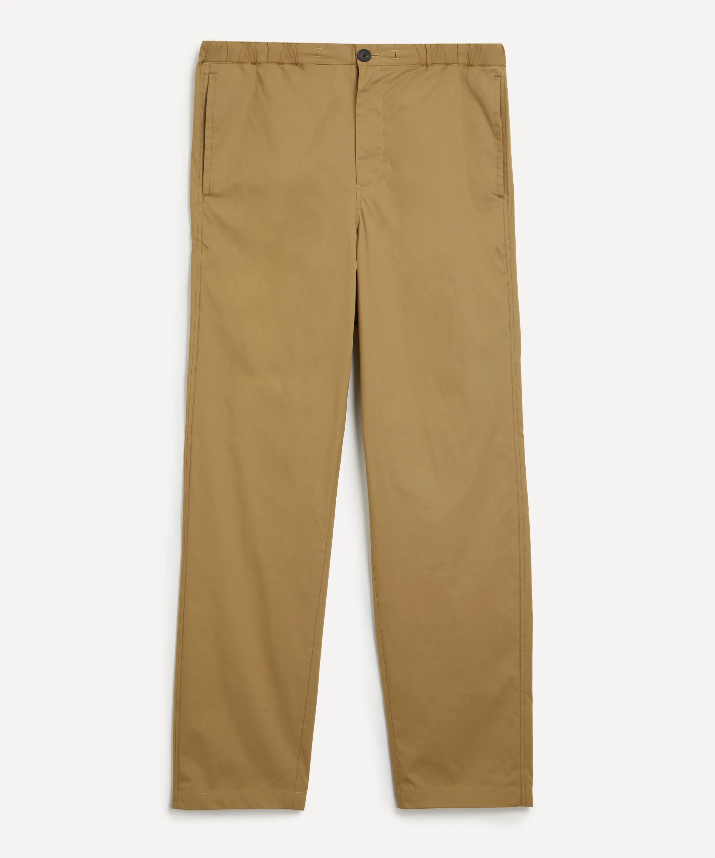 Camel Chino Drawstring Trousers