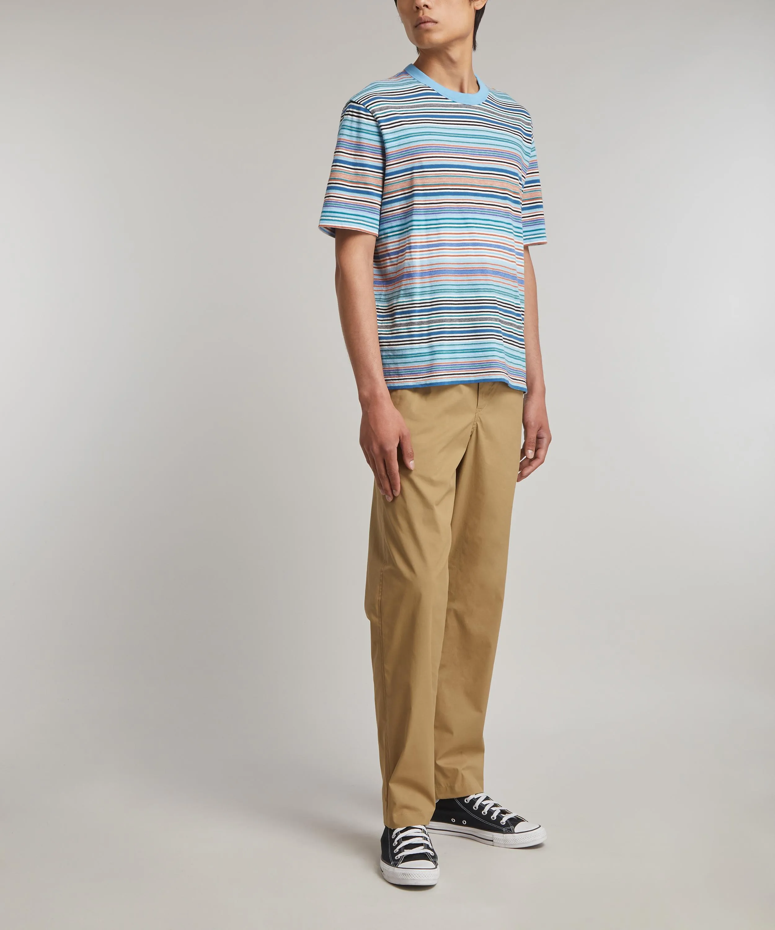 Camel Chino Drawstring Trousers