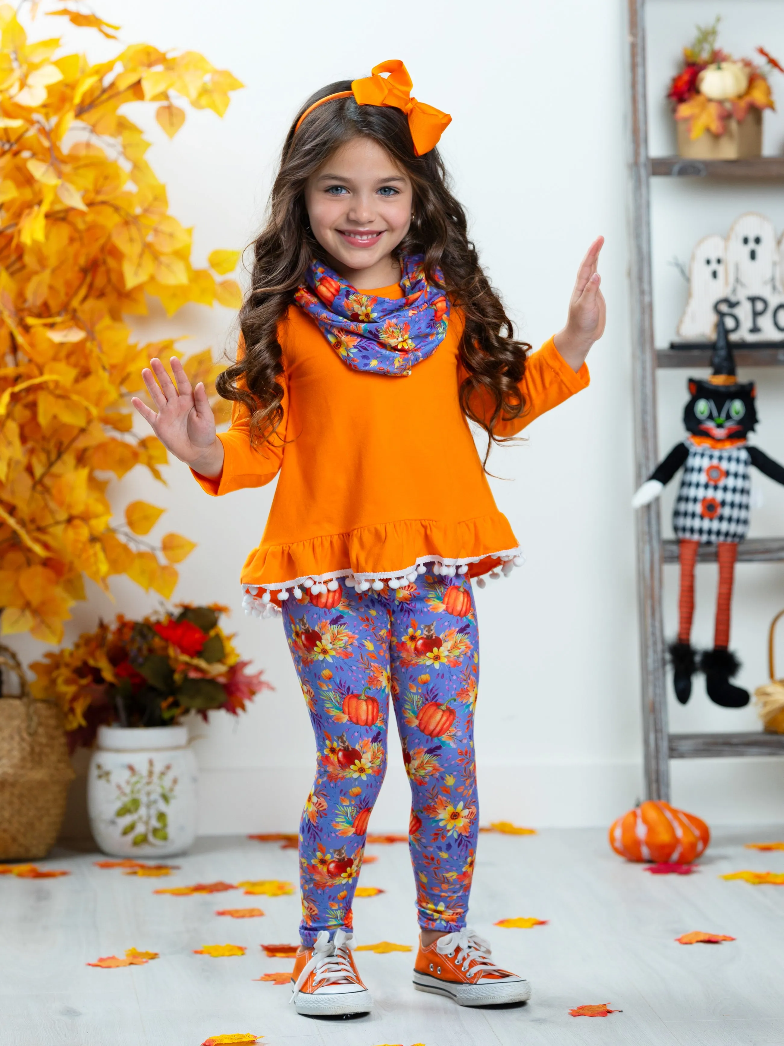 Carve Out Some Fun Tunic, Legging and Scarf Set