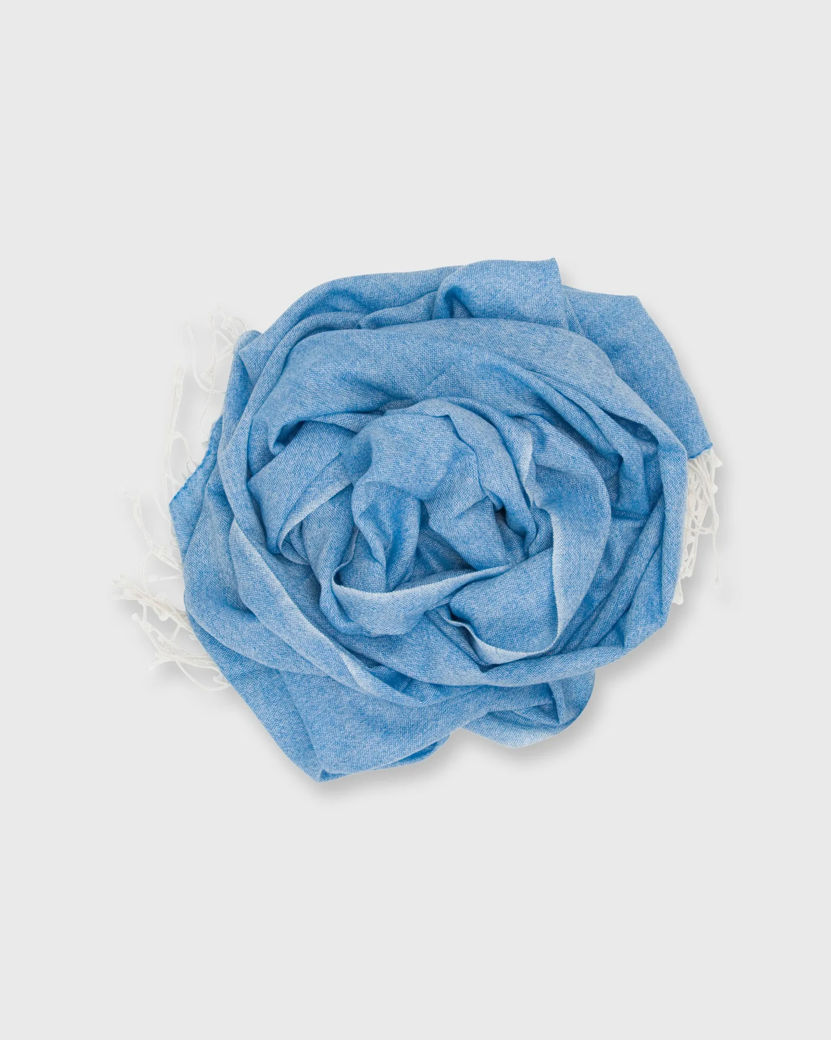 Cashmere Gauze Scarf in Blue/White