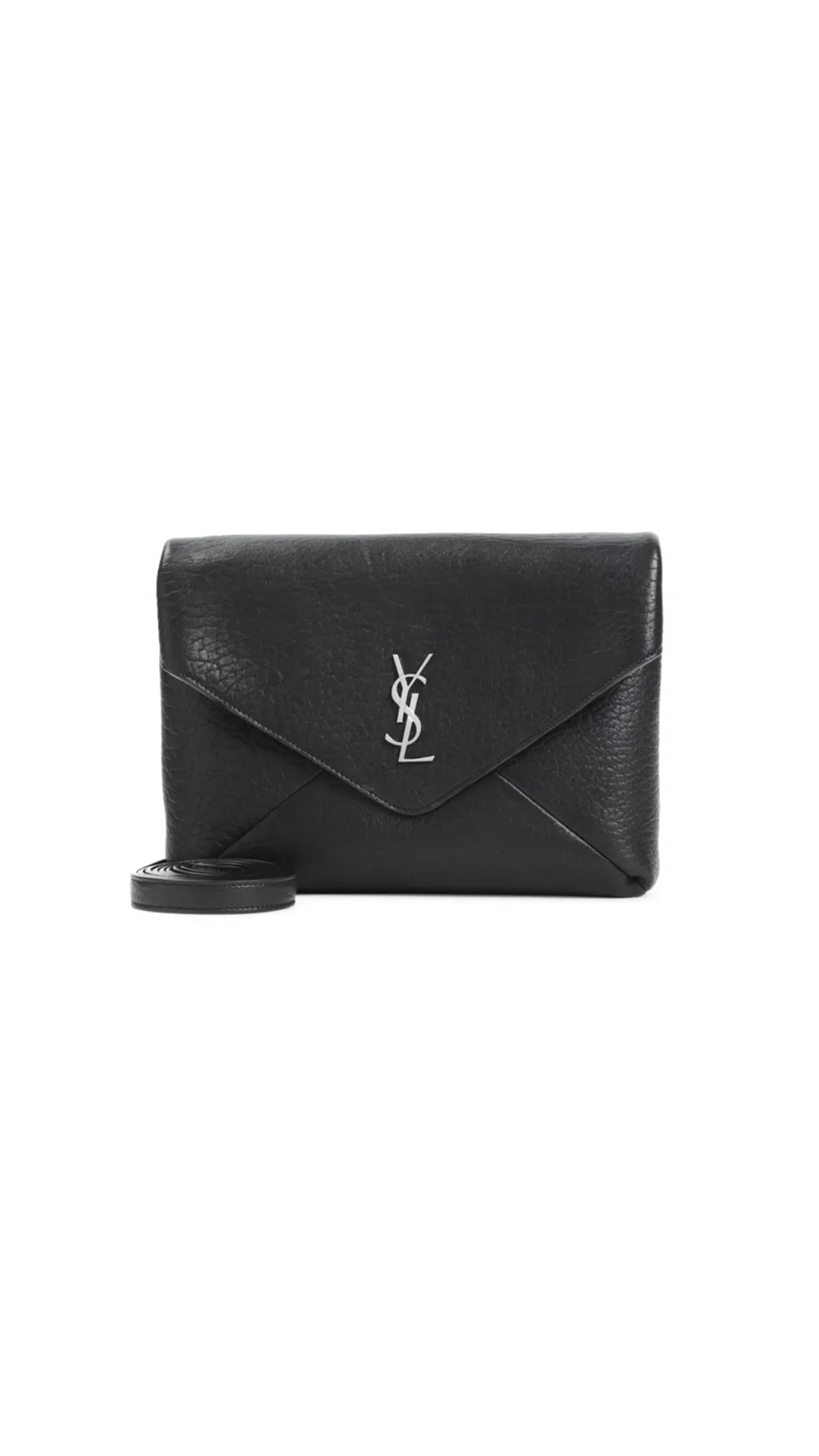 Cassandre Envelope Messenger in Lambskin - Black