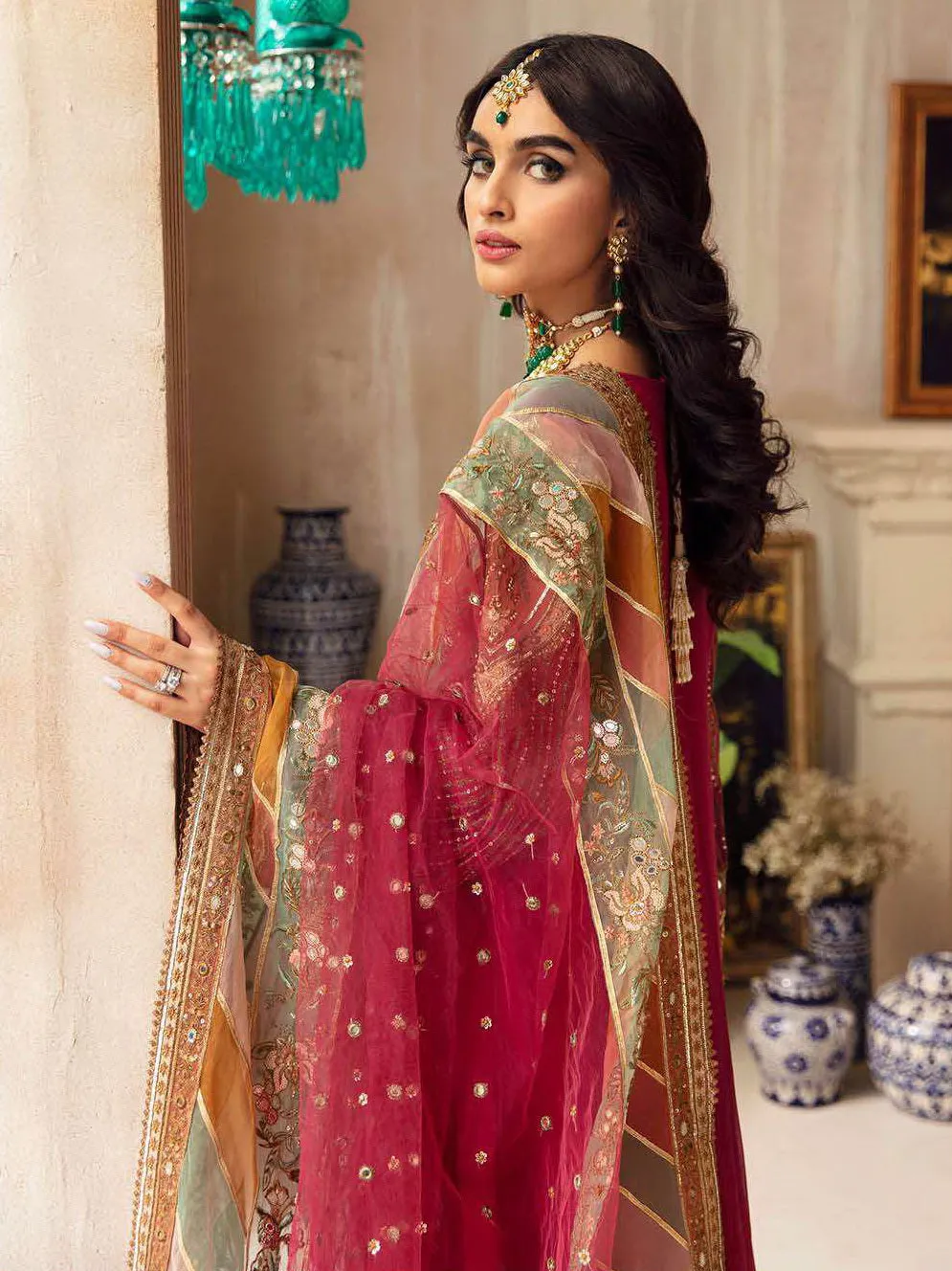 Charizma Dastaan-e-Jashan Luxury Chiffon Unstitched 3Pc Suit DJ4-04