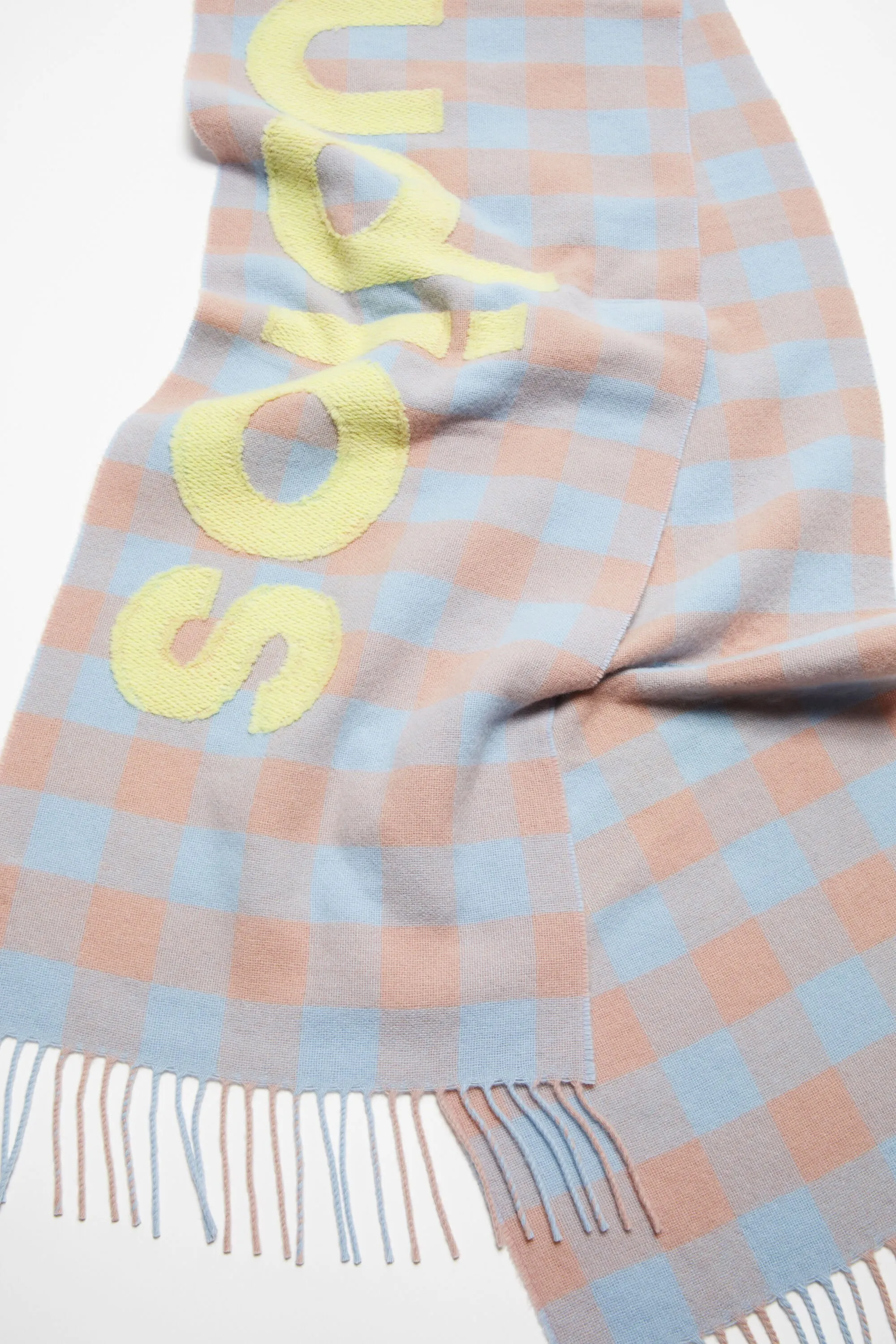 Check logo scarf