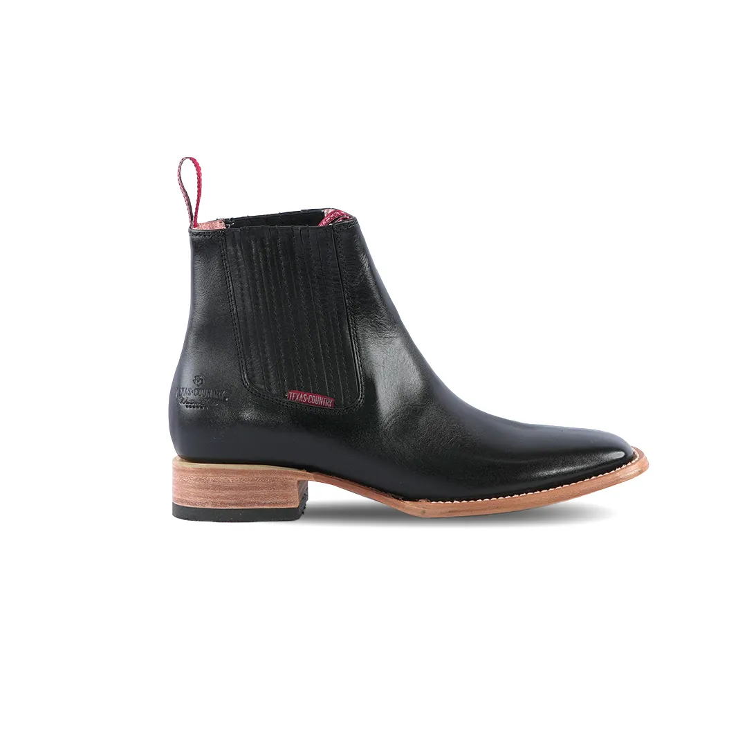 Chelsea Boot Square Toe Napa Black E1200