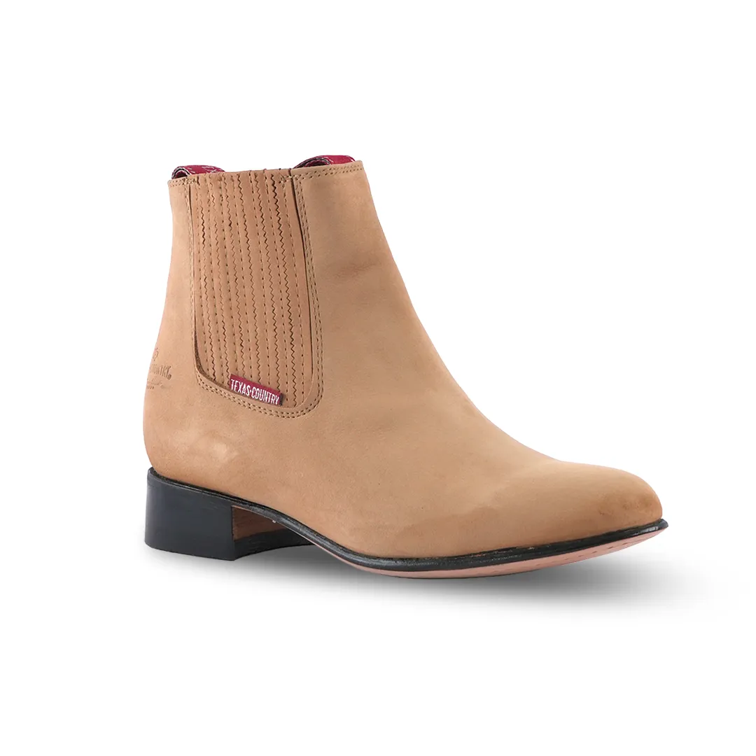 Classic Chelsea Boot Nobuck Castano E800