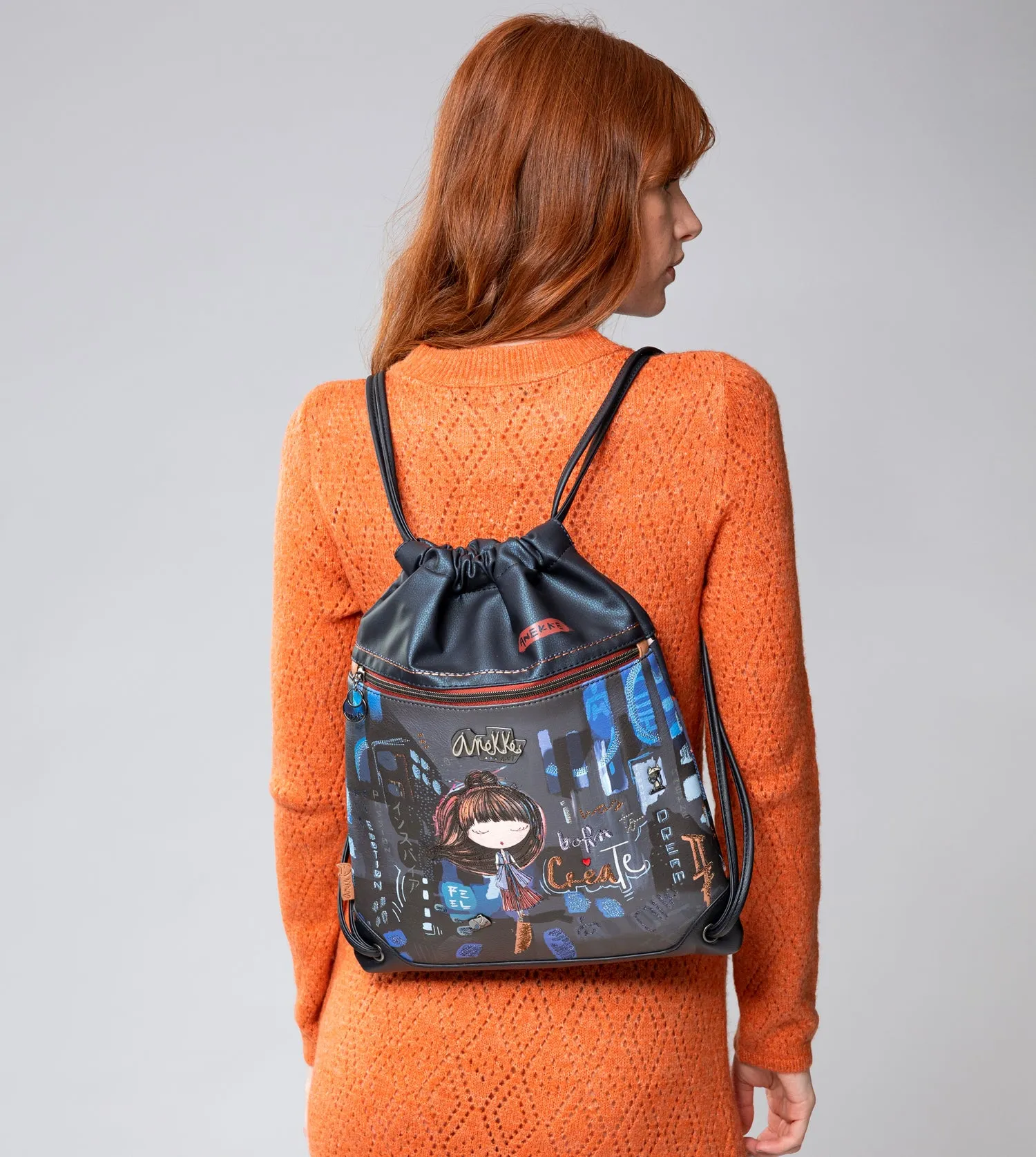 Contemporary satchel backpack