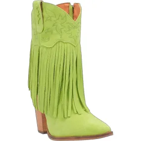 Crazy Train Lime Fringe & Leather Boots (DS)