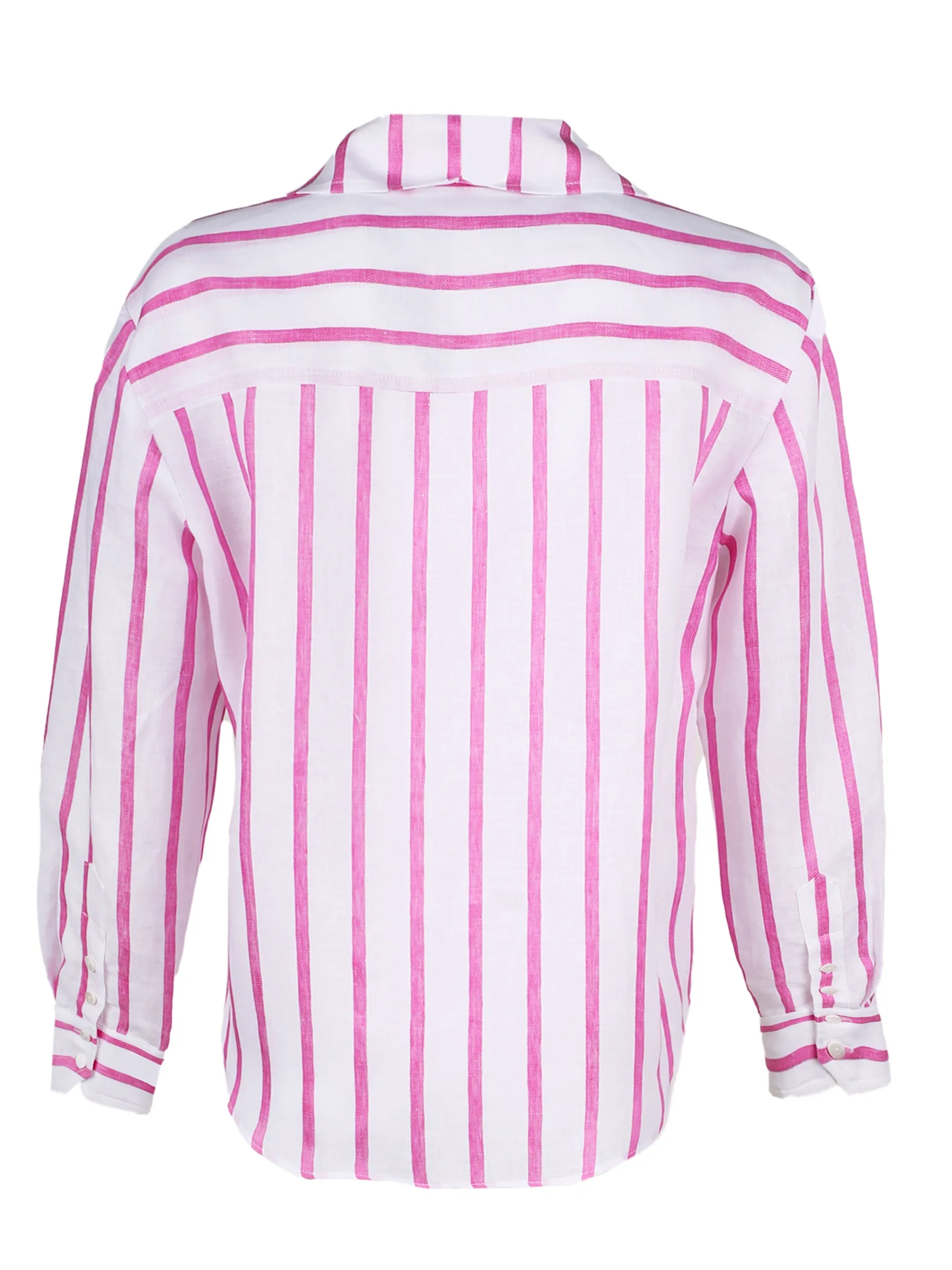 Crop Andie Shirt Pink Stripe