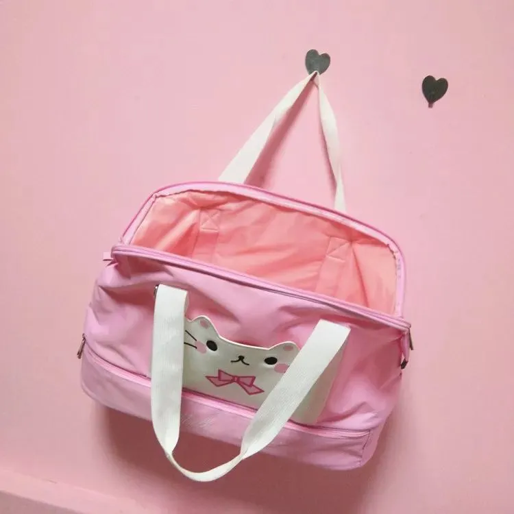 CUTE CAT MULTIFUNCTIONAL TRAVEL HANDBAG