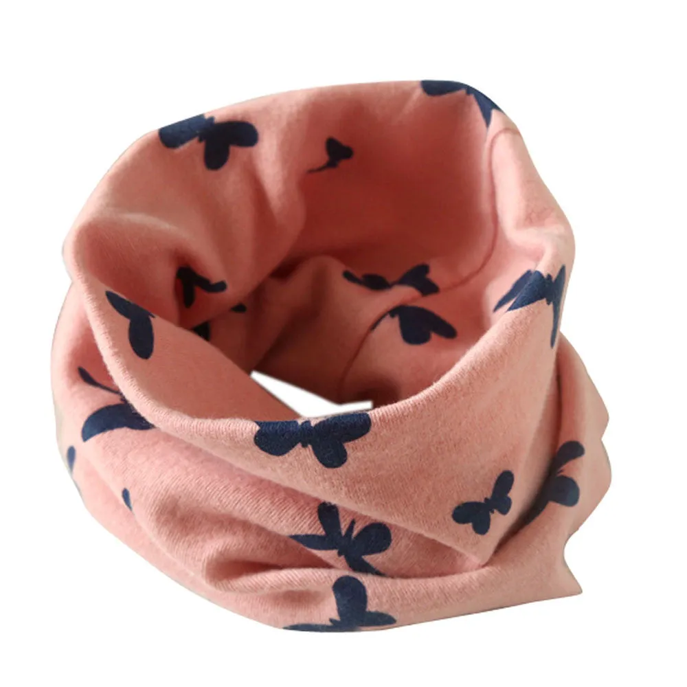 Cute Love Boys Girls Collar Baby Scarf Cotton O Ring Neck Scarves foulard warm knit scarf