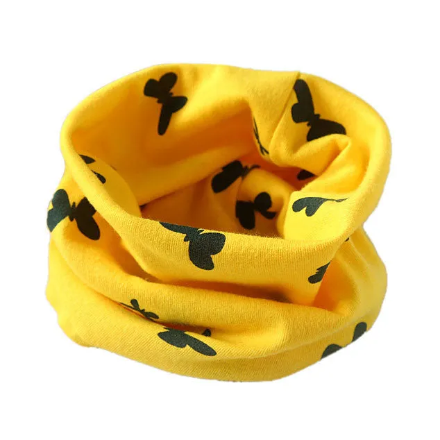 Cute Love Boys Girls Collar Baby Scarf Cotton O Ring Neck Scarves foulard warm knit scarf