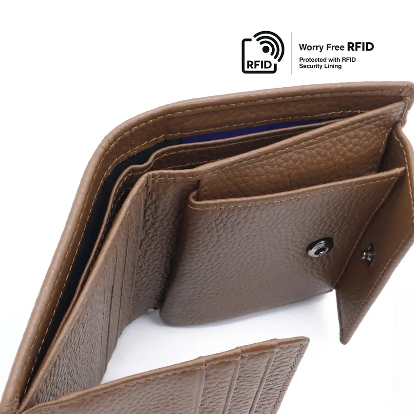 Day Trifold Men's Wallet - Dark Brown