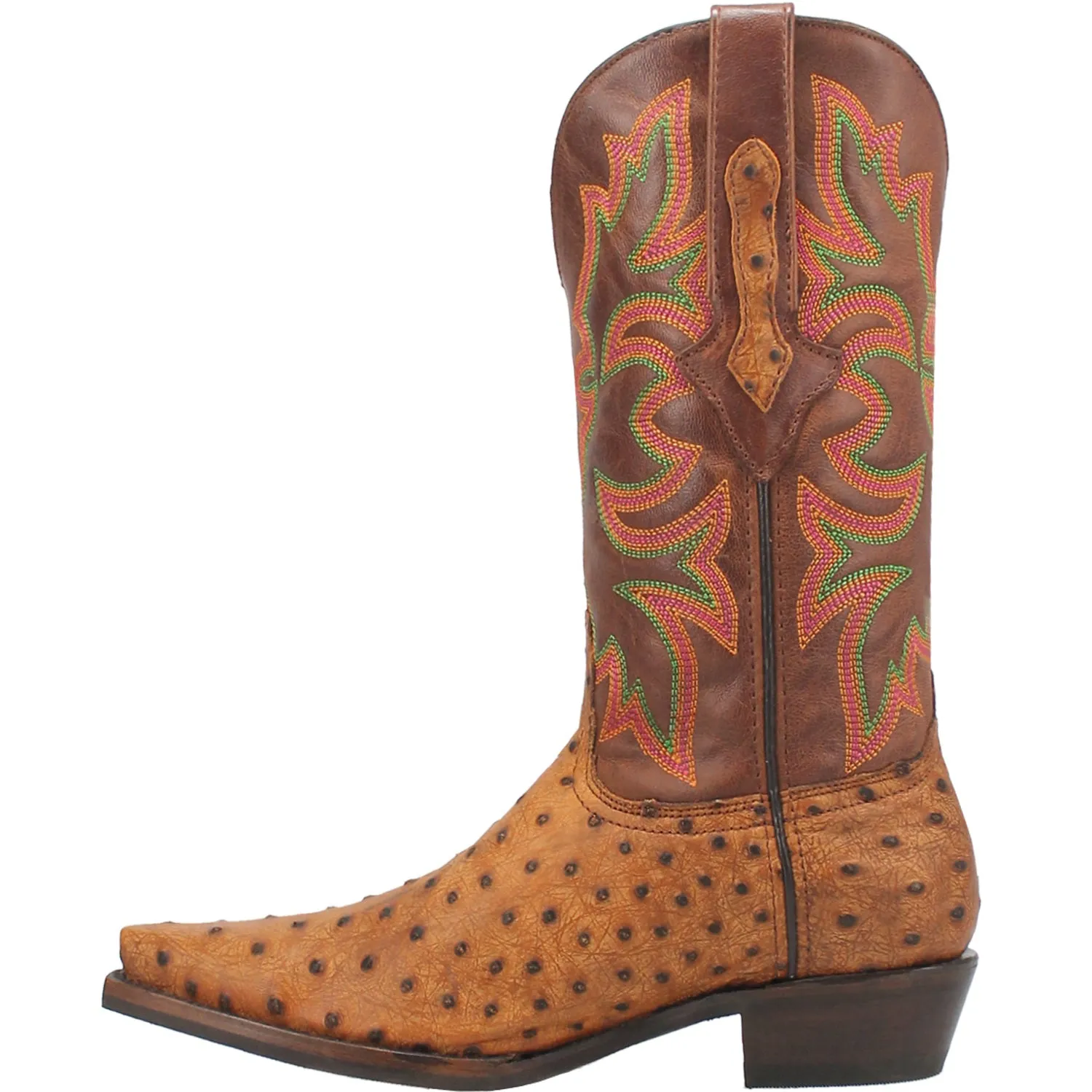 Dingo Mens Outlaw Tan Leather Cowboy Boots