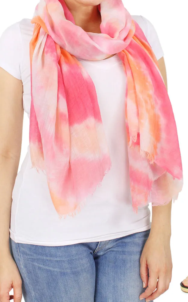 EAS9615 Tie Dye Pareo Scarf