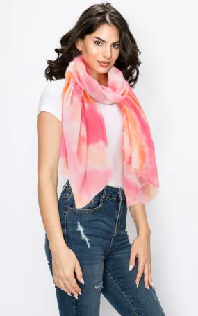 EAS9615 Tie Dye Pareo Scarf